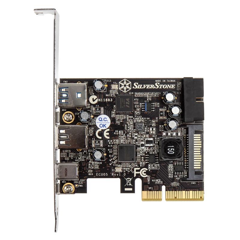 Silverstone ECU05 scheda di interfaccia e adattatore Interno USB 3.2 Gen 1 [3.1 Gen 1] (Silverstone ECU05 USB 3.1 and USB 3.0 P