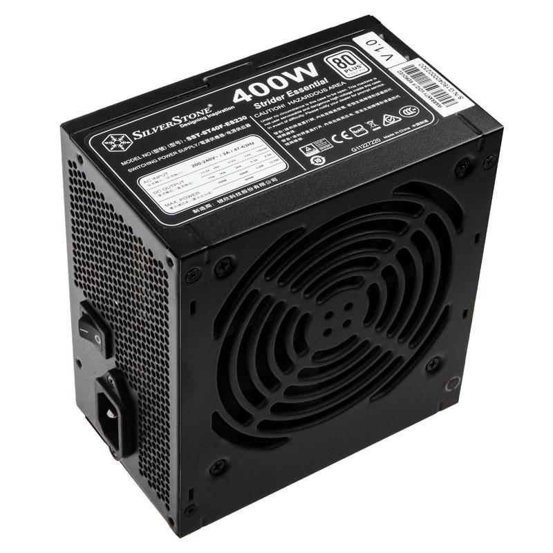 Silverstone ST40F-ES230 alimentatore per computer 400 W 20-pin ATX ATX Nero (SilverStone Strider Essential Series S)