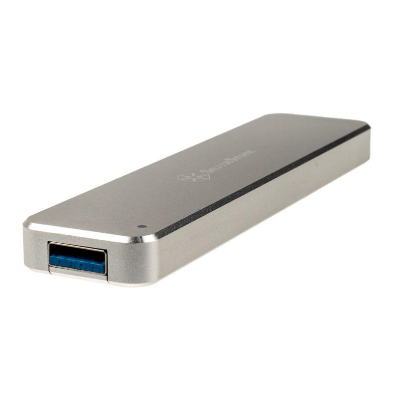 Custodia per unitÃ  USB 3.1 color argento SST-MS09S
