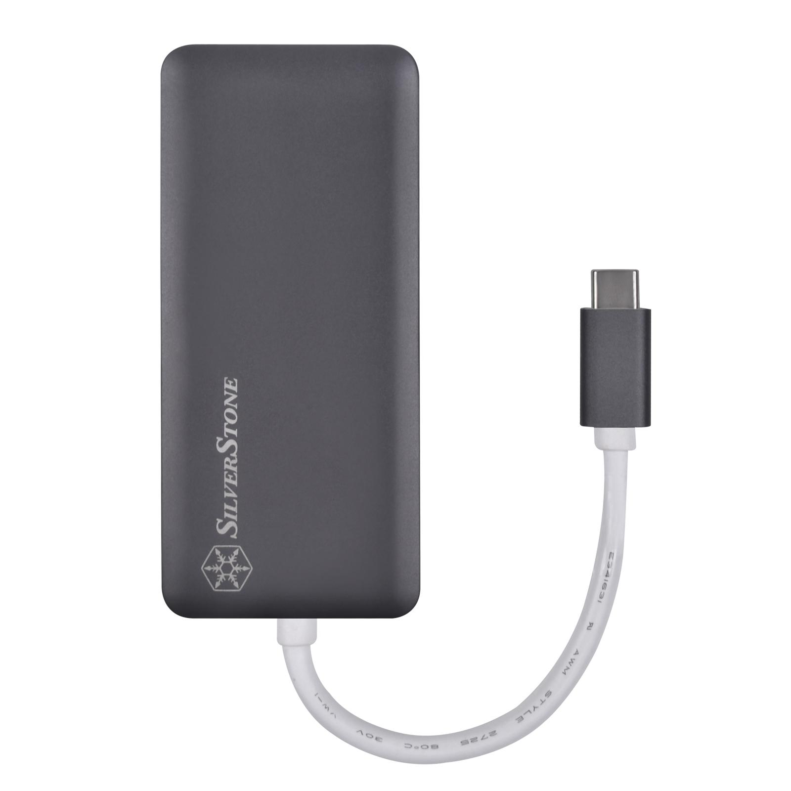 Silverstone SST-EP14C-USB 3.1 Type-C Gen1 su HDMI, 3x USB 3.1 Gen 1 Type-A, 1x USB 3.1 Gen 1 Type-C (PD 2.0 Carging) (SST-EP14C)