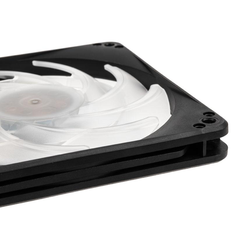 Silverstone FW124 Case per computer Raffreddatore d'aria Nero, Bianco 1 pz (Silverstone SST-FW124-ARGB FW Series PWM - 120mm)
