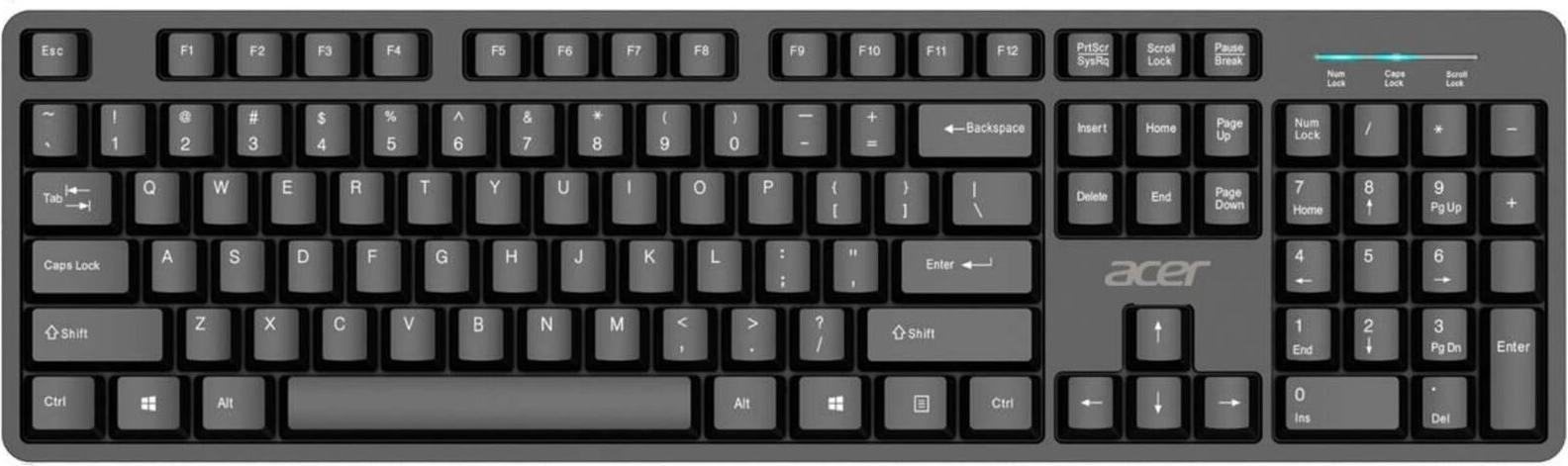 Tastiera 100 USB - Nera - Incl. Tastierino numerico