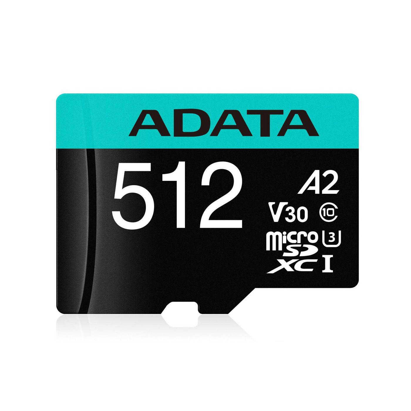 ADATA Premier Pro 512 GB MicroSDXC Classe 10 (Premier Pro memory card 512 - GB MicroSDXC Class 10 Premier - Pro 512 GB MicroSDX
