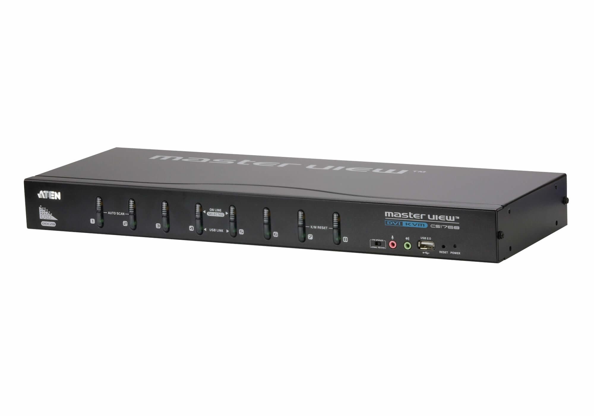 ATEN 8 port USB DVI-I KVM + Audio , VDS , OSD (Supports DVI Digital & DVI Analog single link)- PROMO FINO AD ESAURIMENTO SCORTE