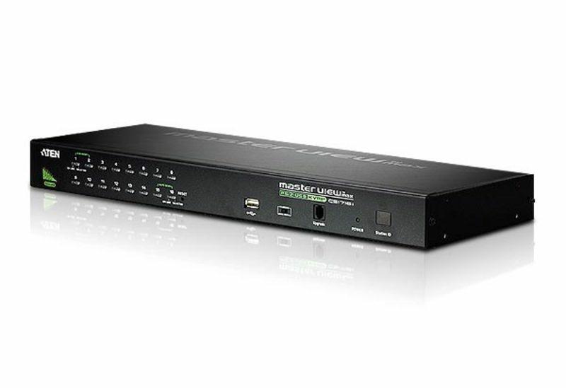 ATEN 16 Port USB & PS2 KVMP Switch 2048 x 1536 Daisy chainCombo console Video Dynasync