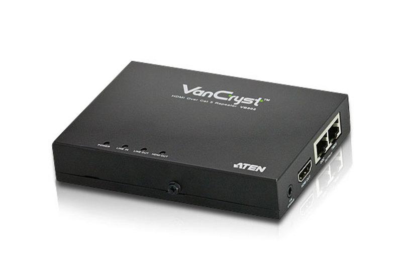 ATEN VB802 Ripetitore AV Nero