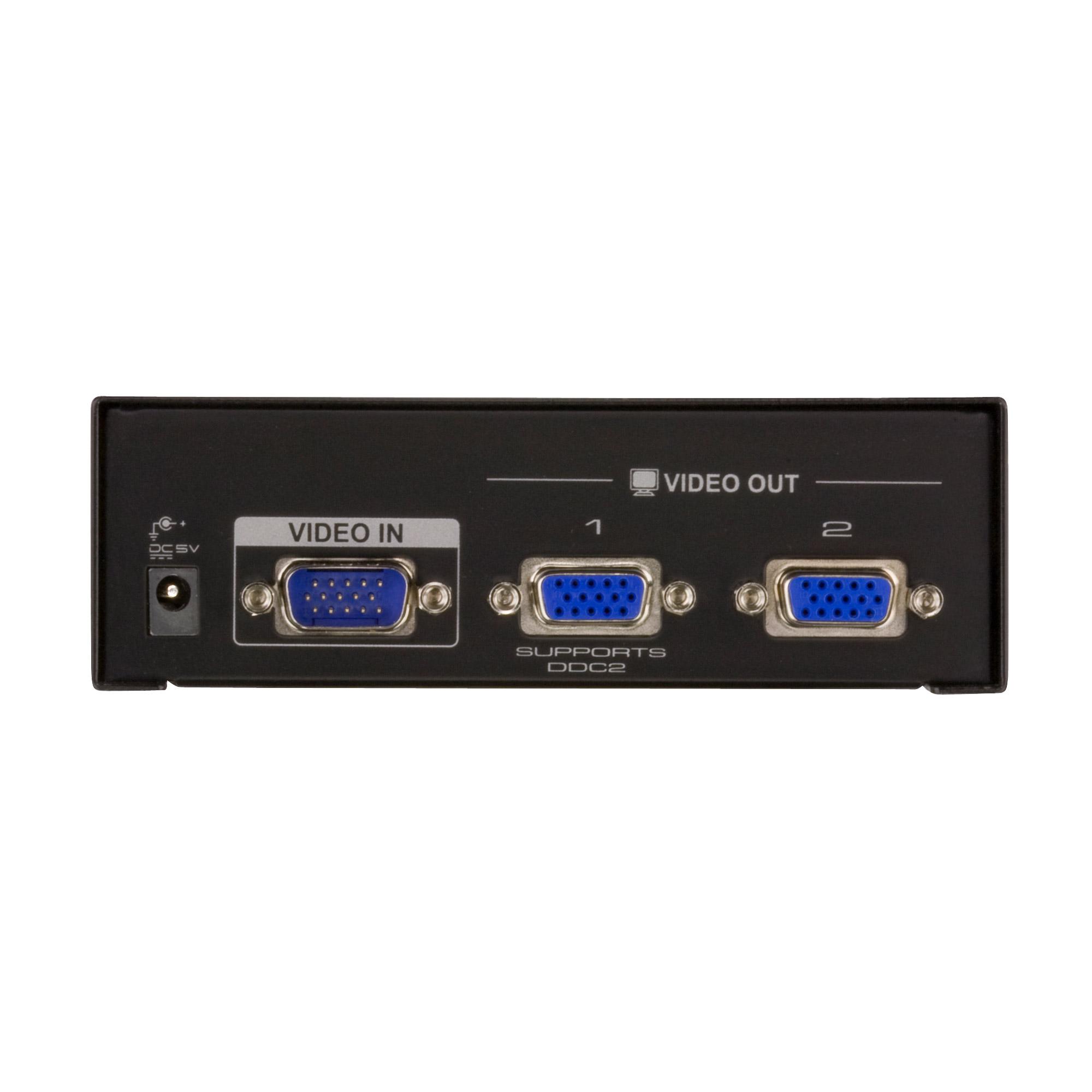 ATEN 2 Ports Desktop Video Splitter, Bandwidth: 450MHZ