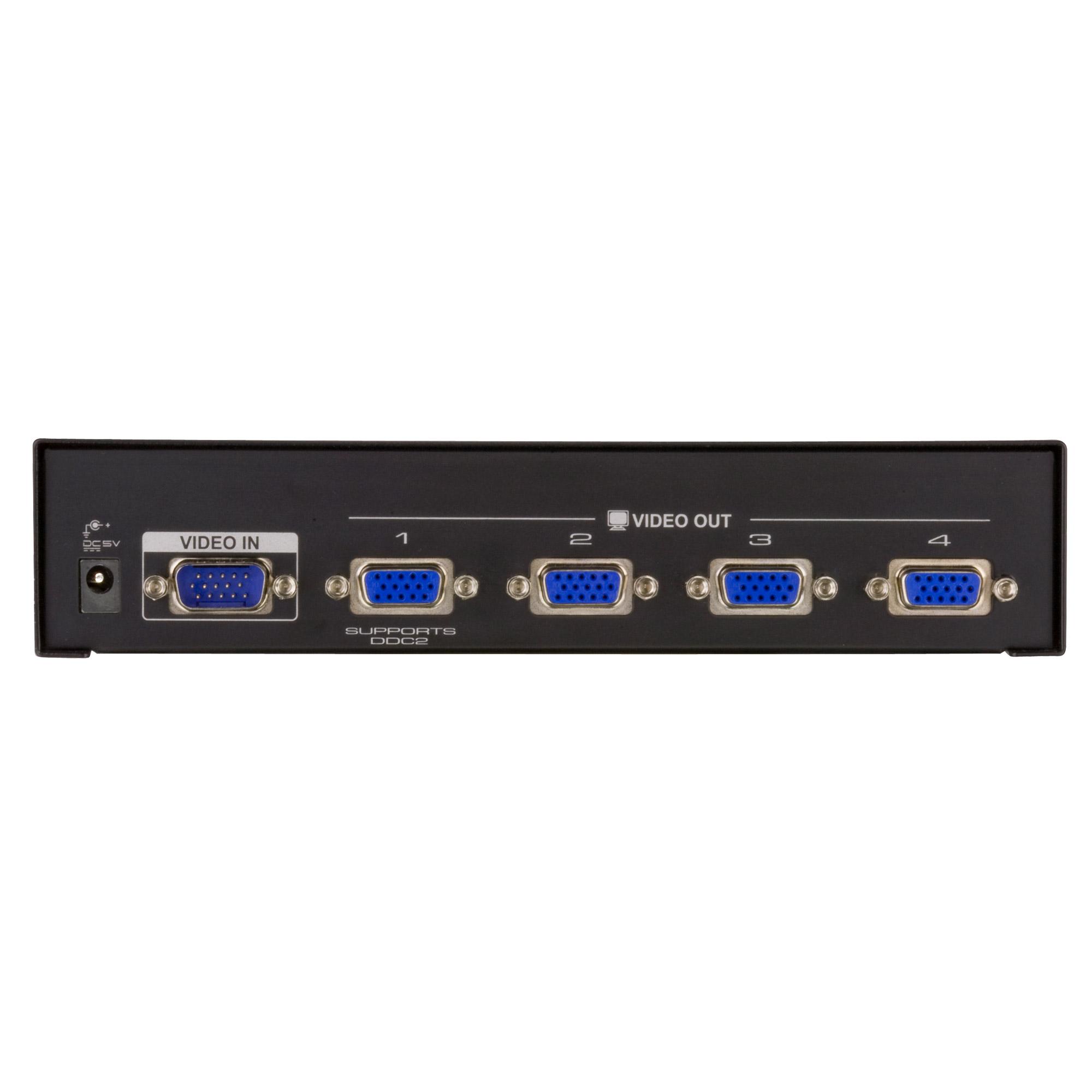 ATEN 4 Ports Desktop Video Splitter, Bandwidth: 450MHZ