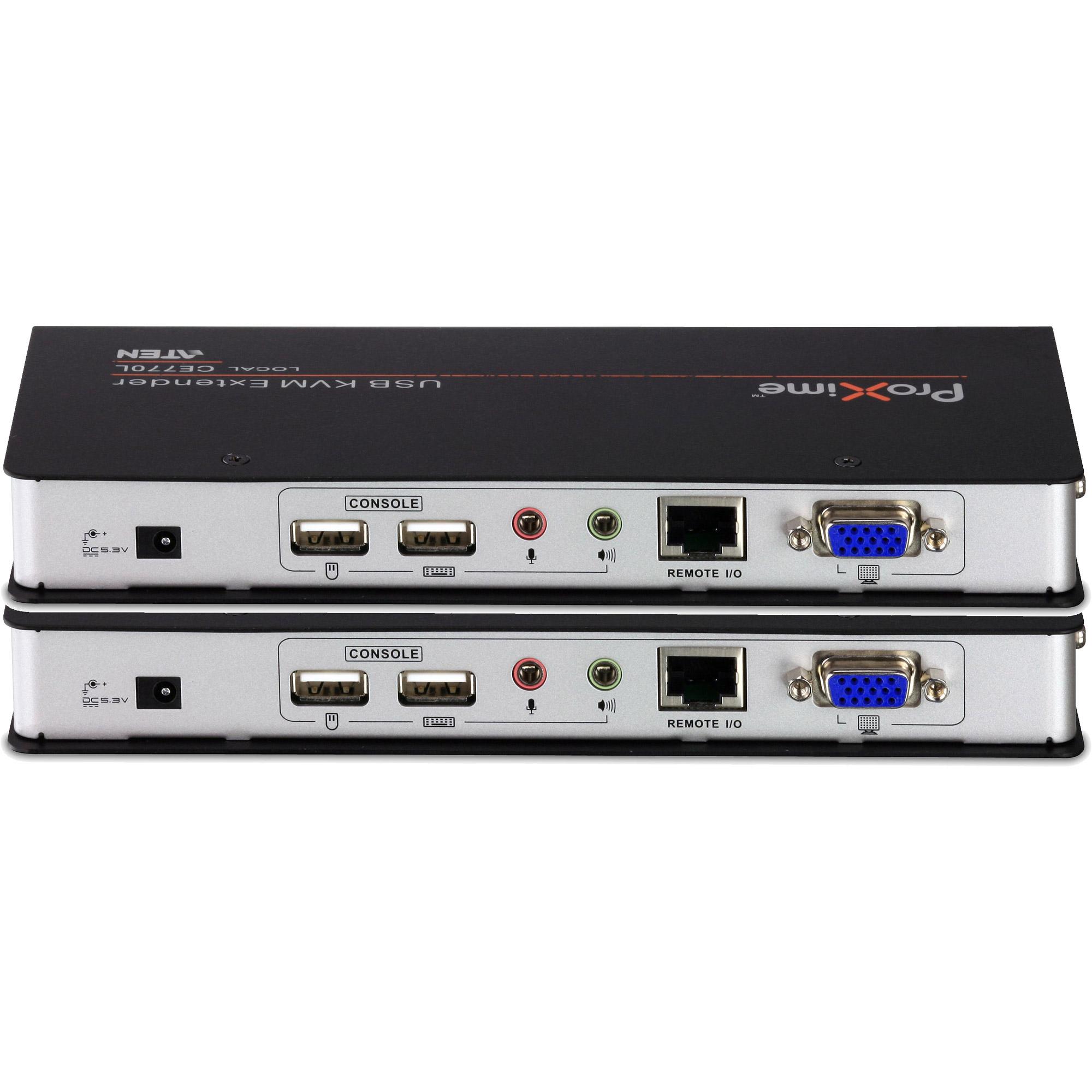 ATEN Extender KVM USB VGA/Audio Cat 5 con funzione Deskew (1280 x 1024 a 300 m) [CE770]