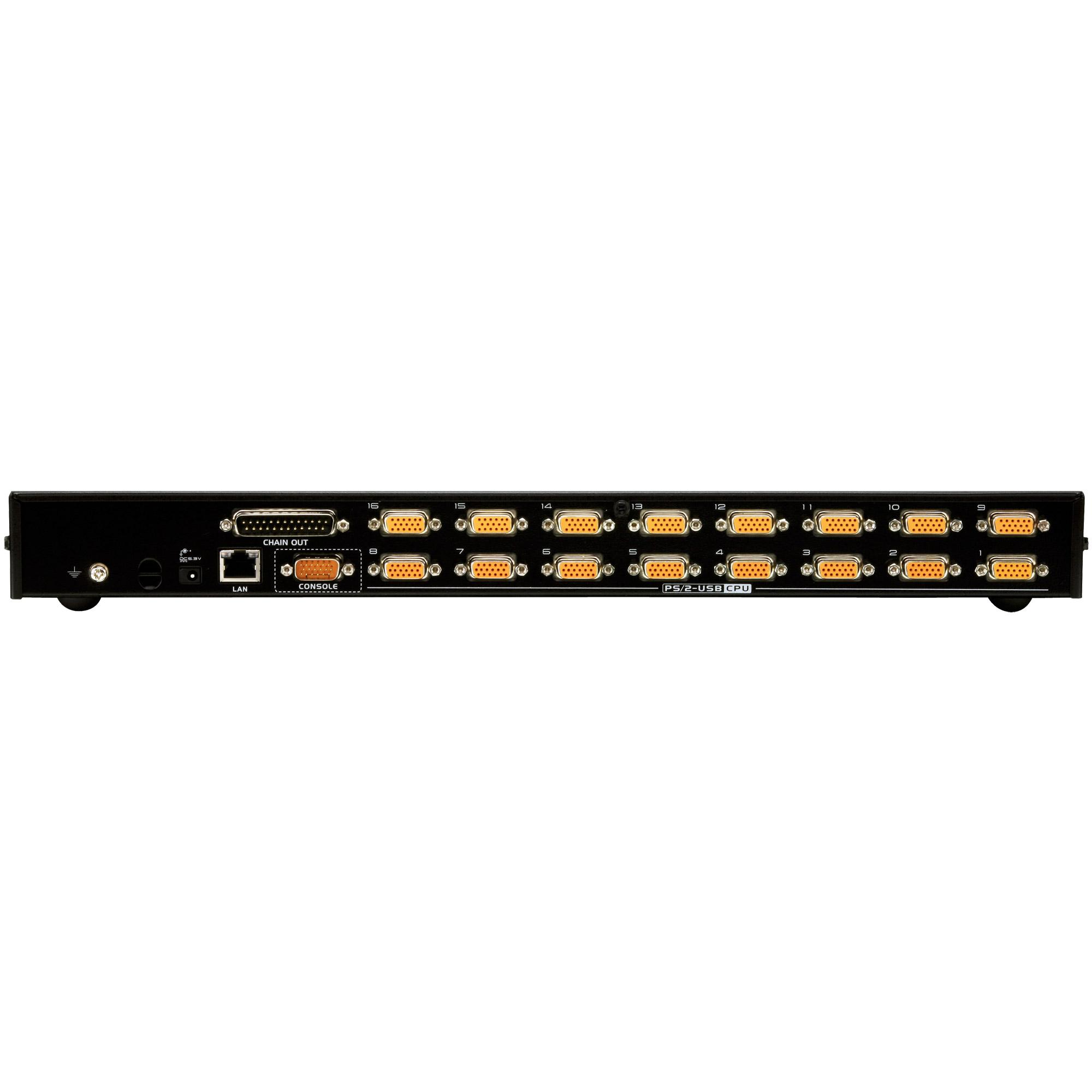 Ã¢â‚¬Â¢ Typ: IP-Switch Ã¢â‚¬Â¢ Ports: 16 Ã¢â‚¬Â¢ Monitor: VGA Ã¢â‚¬Â¢ Tastatur/Maus: PS/2 & USB
