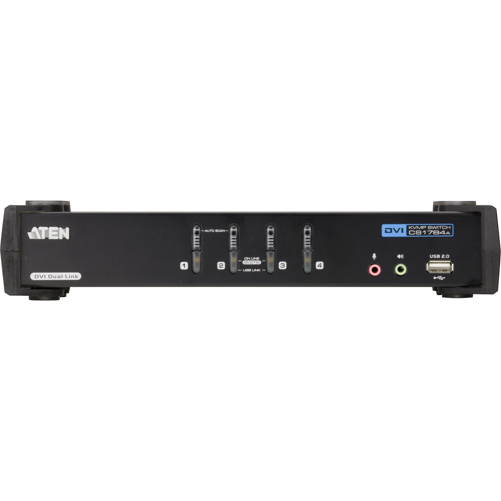 ATEN CS1784A switch per keyboard-video-mouse (kvm) Nero [CS1784A]