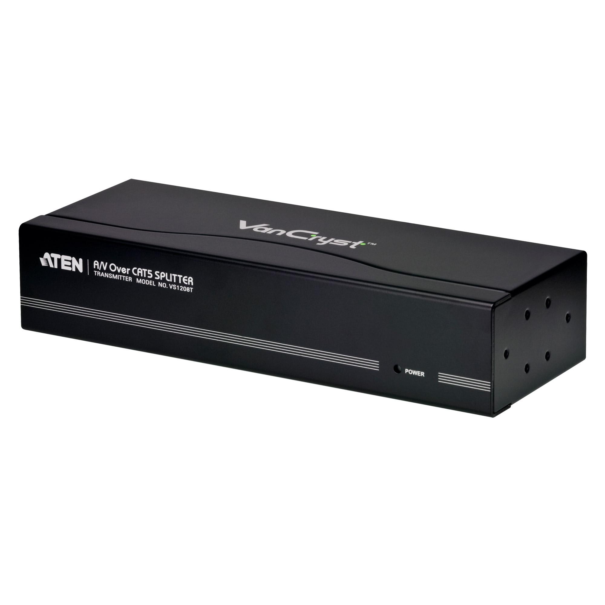 ATEN Splitter VGA/Audio Cat 5 8-porte