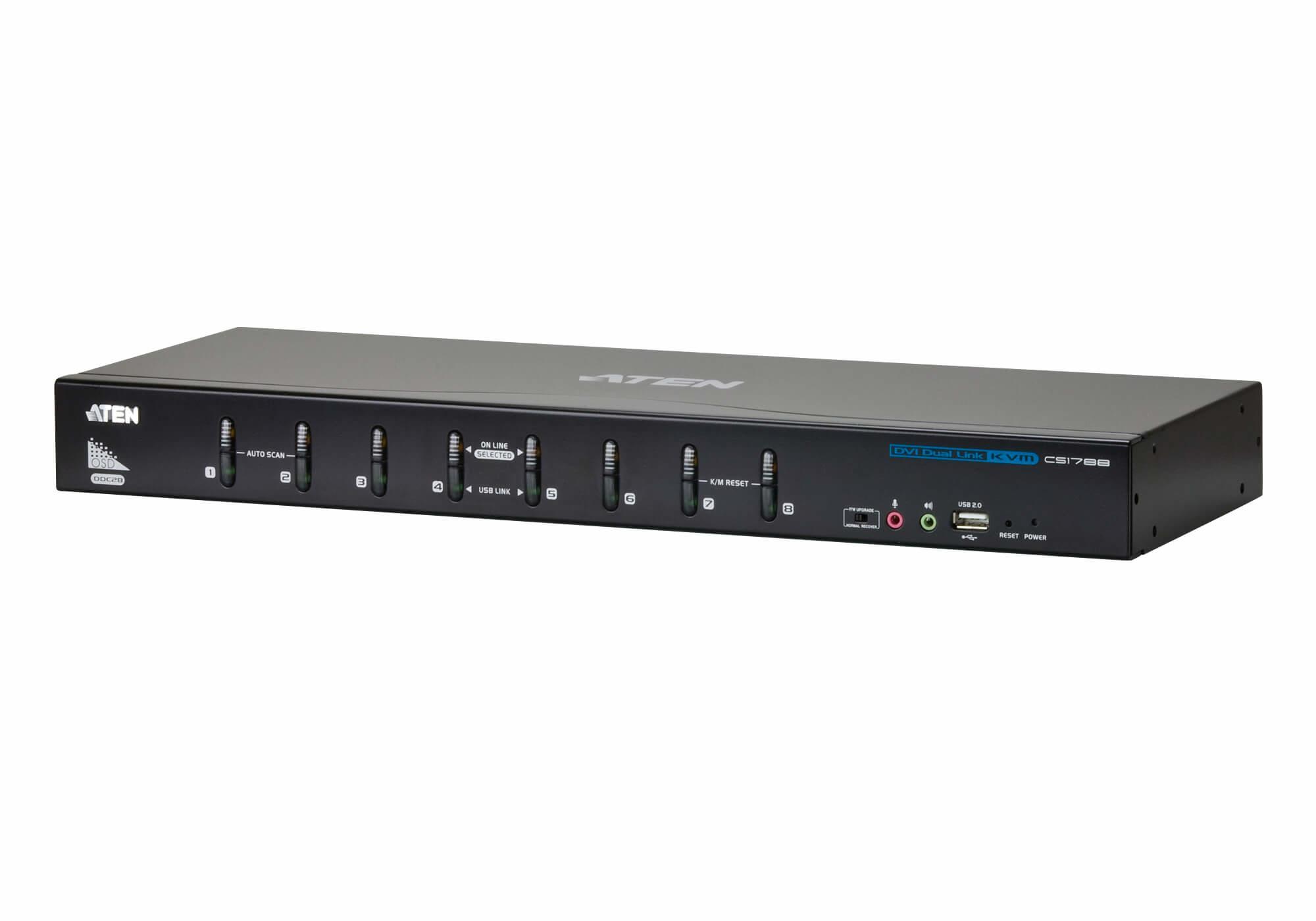 Aten 8-Port USB DVI Dual Link KVM Switch with Audio- PROMO FINO AD ESAURIMENTO SCORTE