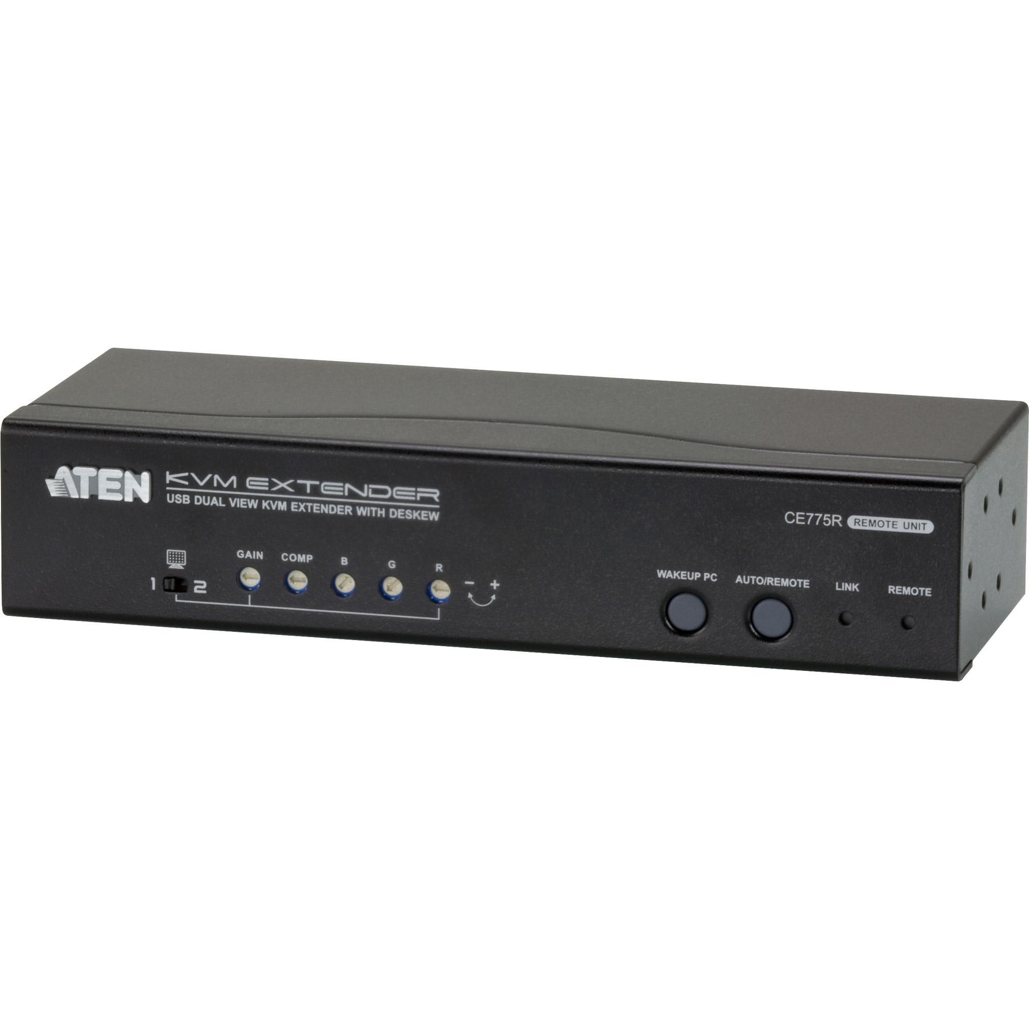 Aten Dual View USB / VGA KVM Extender + Deskew + Audio + RS232