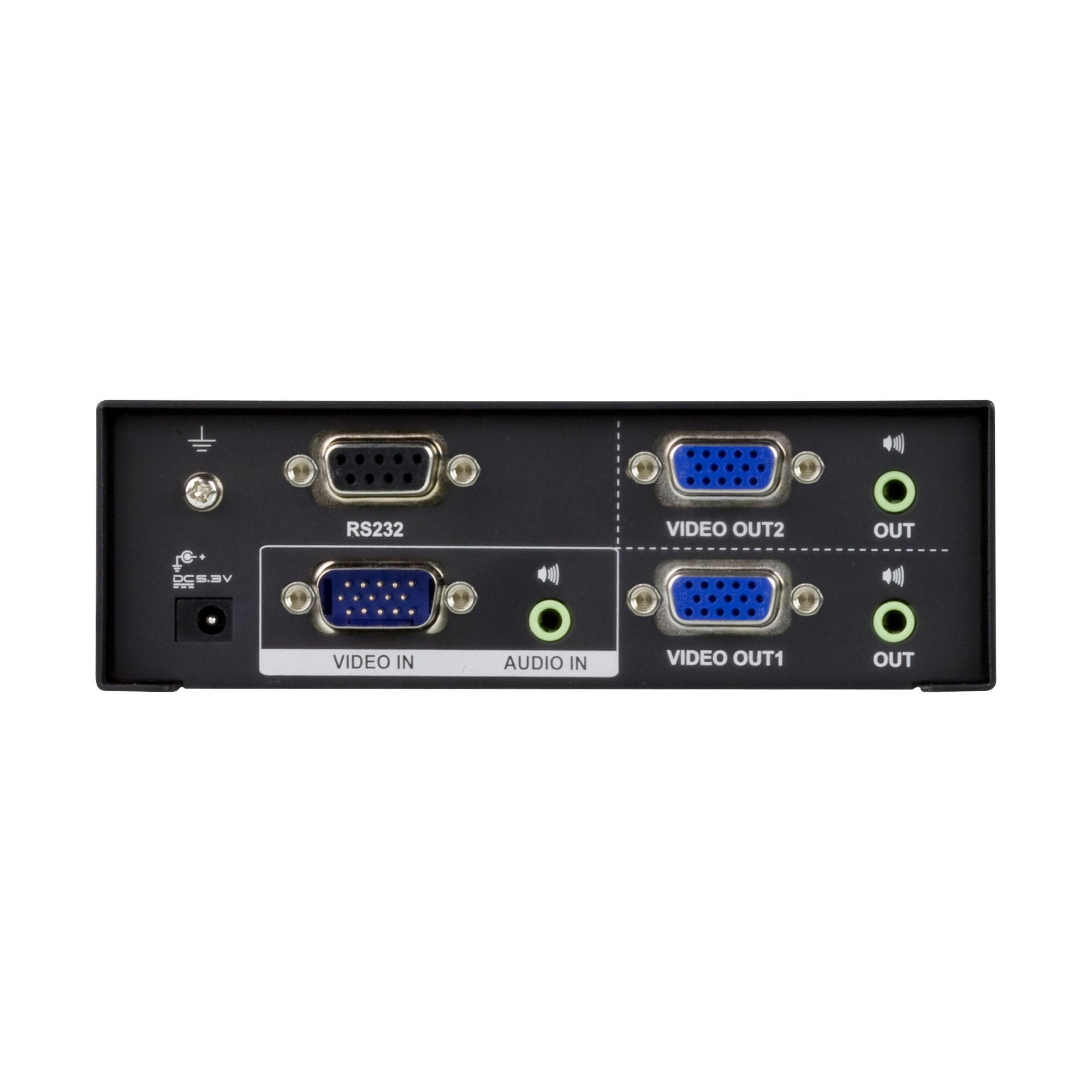 Aten 2-port VGA Splitter with Audio & RS-232
