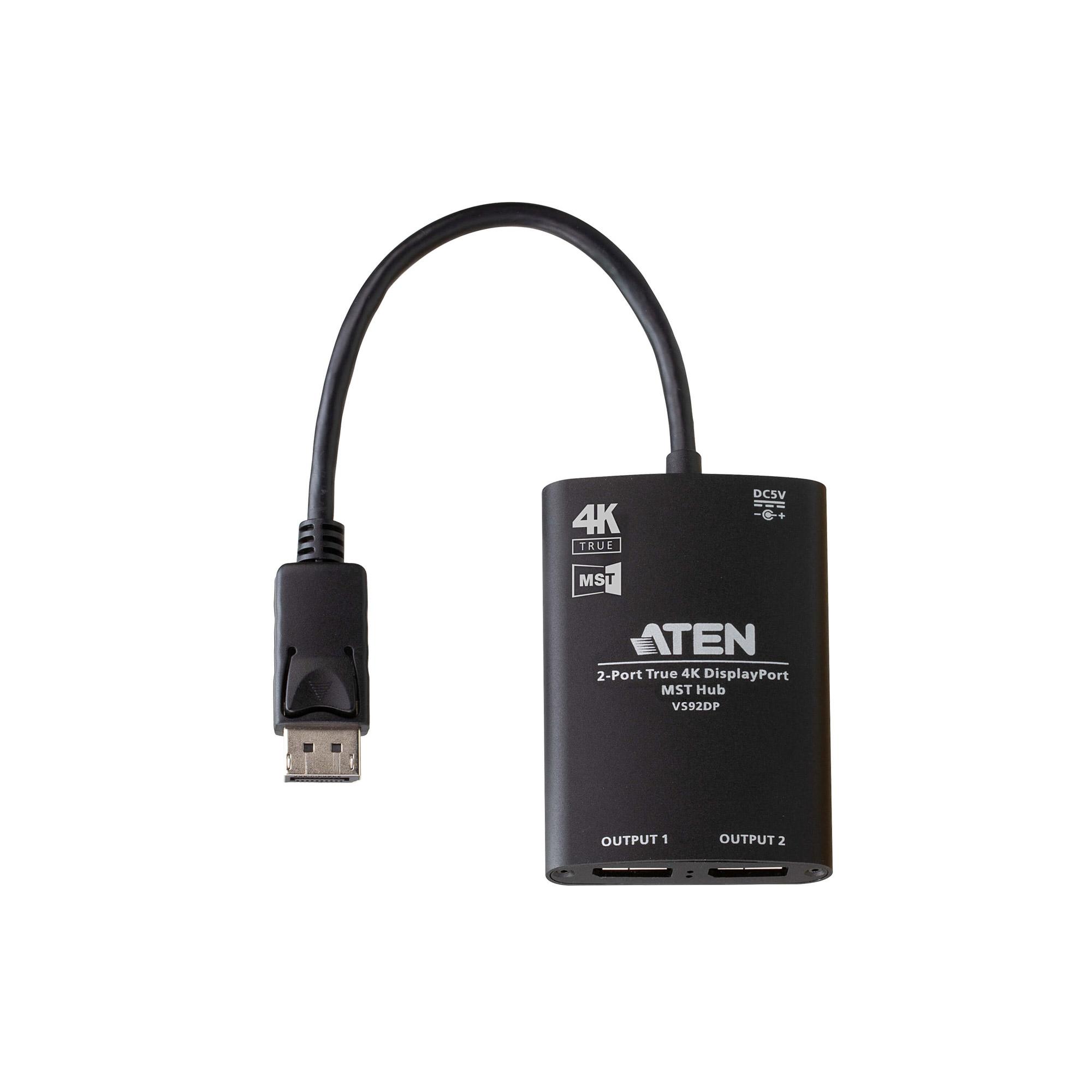 ATEN Hub True 4K DisplayPort MST a 2 porte