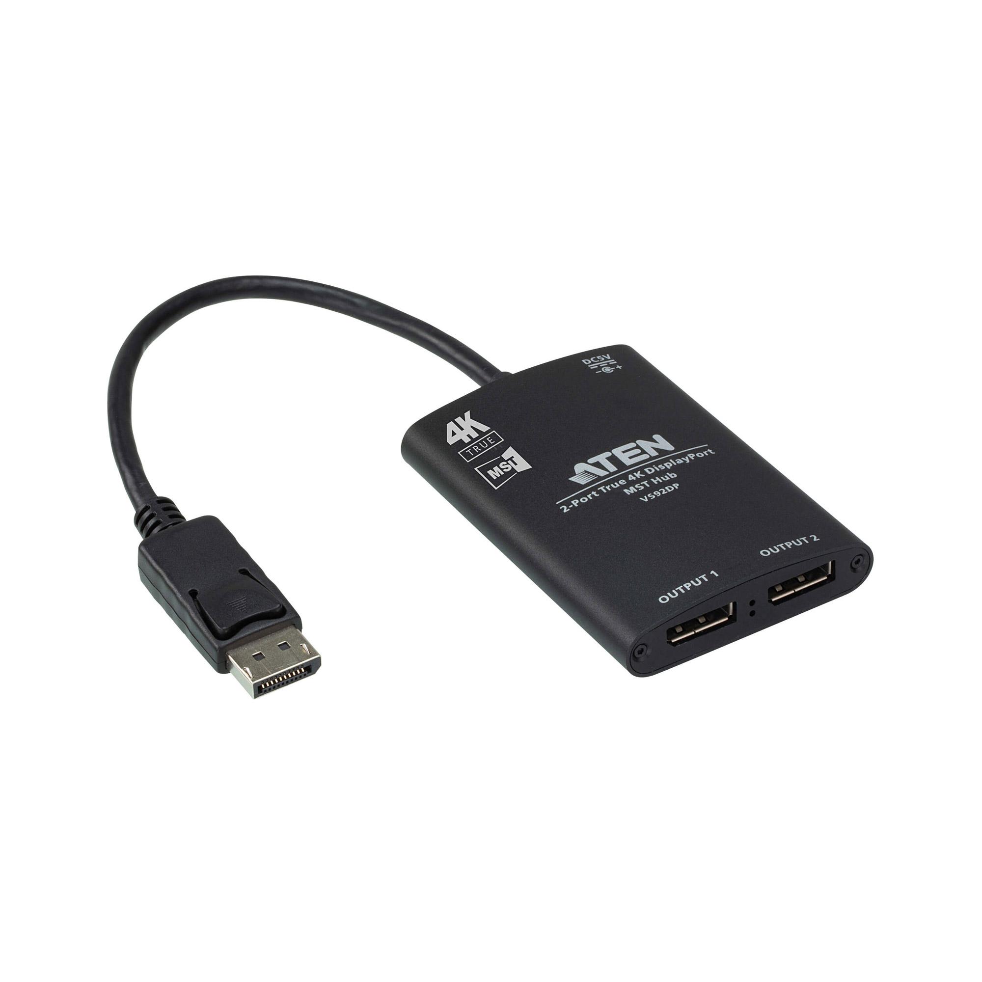 ATEN Hub True 4K DisplayPort MST a 2 porte