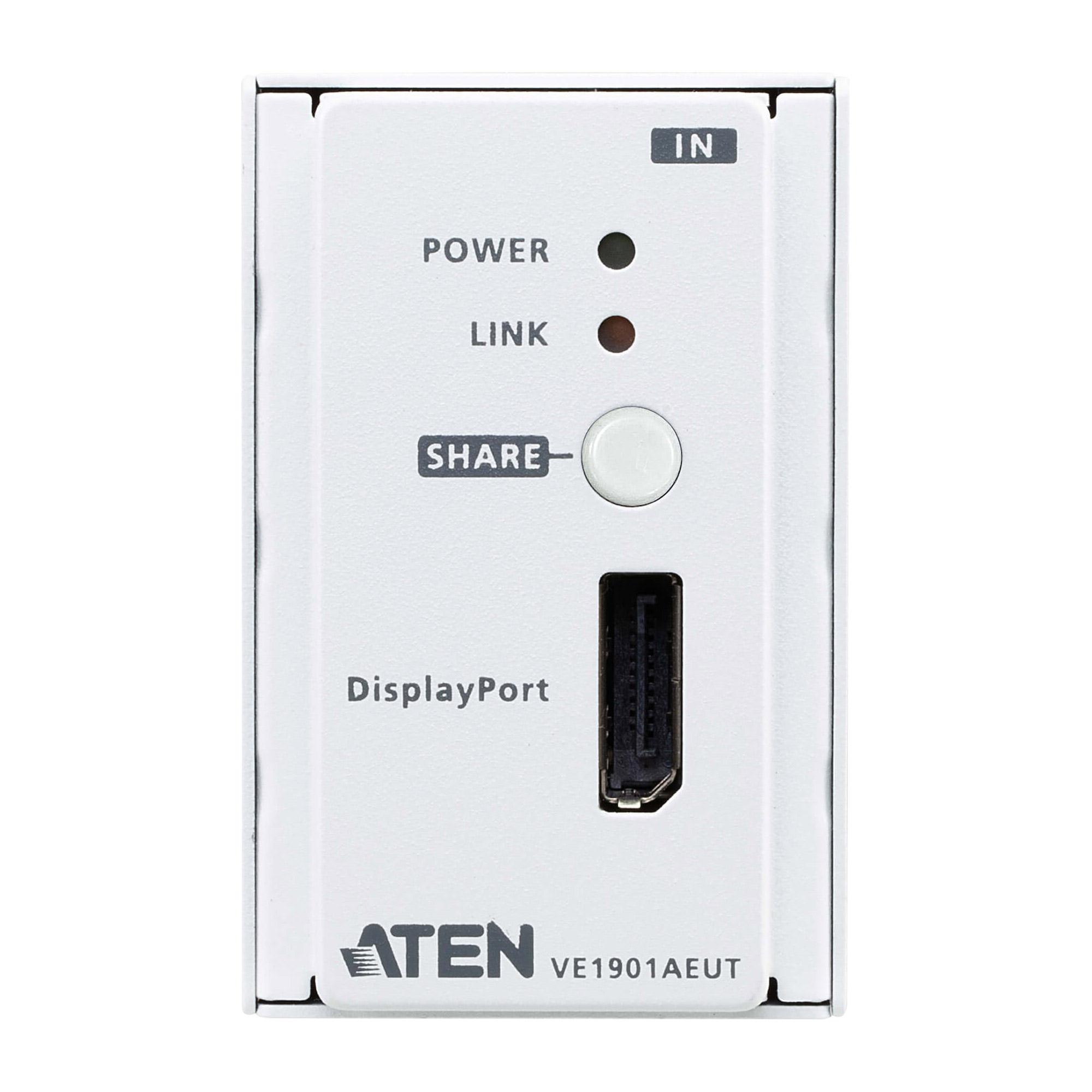 Aten Trasmettitore DisplayPort HDBaseT-Lite con placca a parete UE / PoH