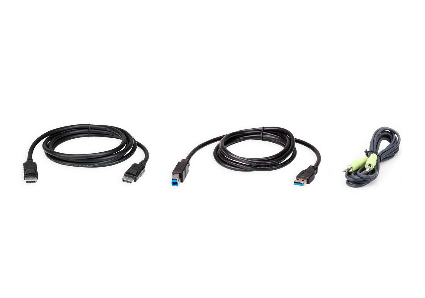 Aten Kit cavo USB DisplayPort KVM da 1.8m 2L-7D02UDPX3