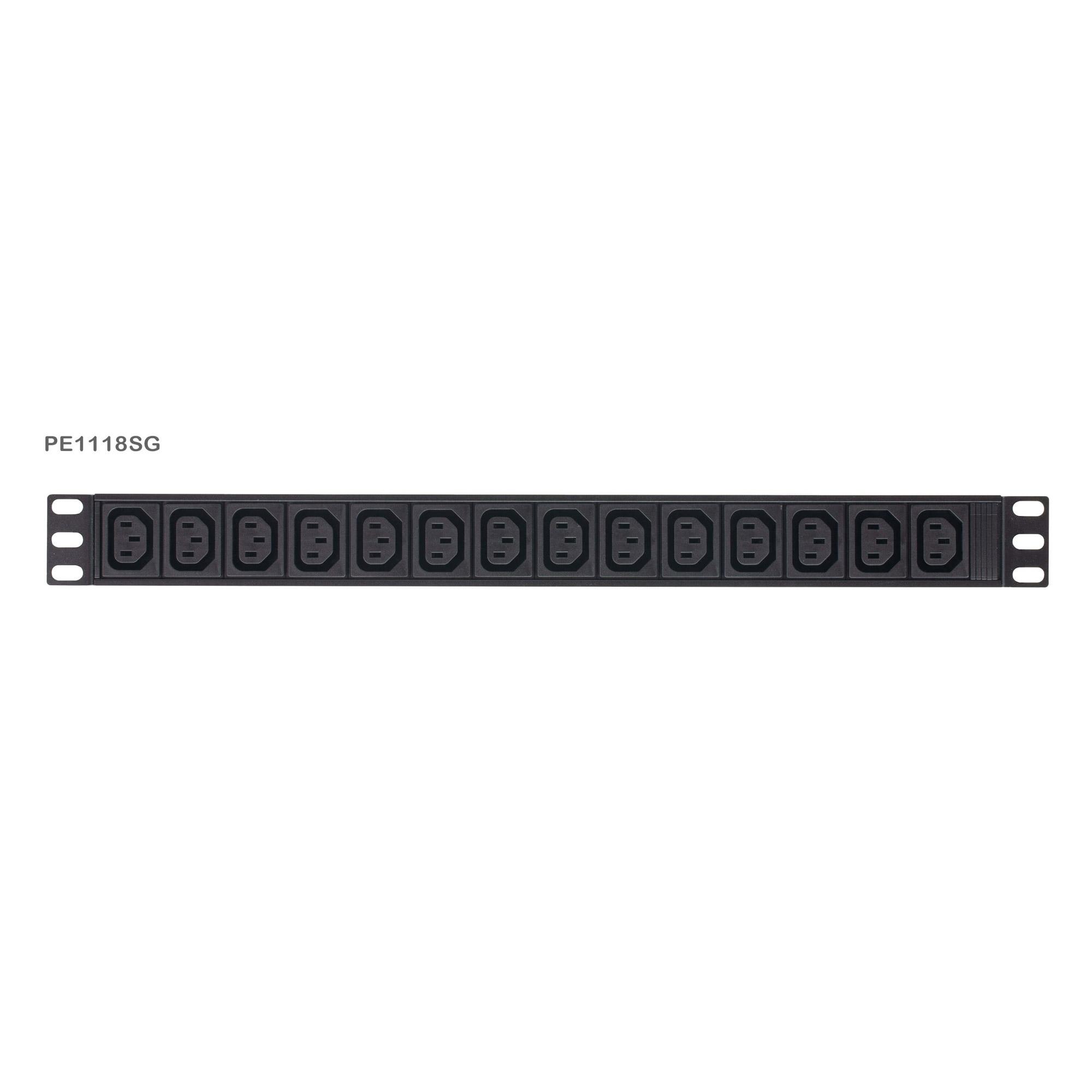 ATEN PE1118SG PDU base da 4830 cm (19") con funzione di misurazione con protezione da sovratensione IEC-C14 a 18x IEC-C13 (PE11