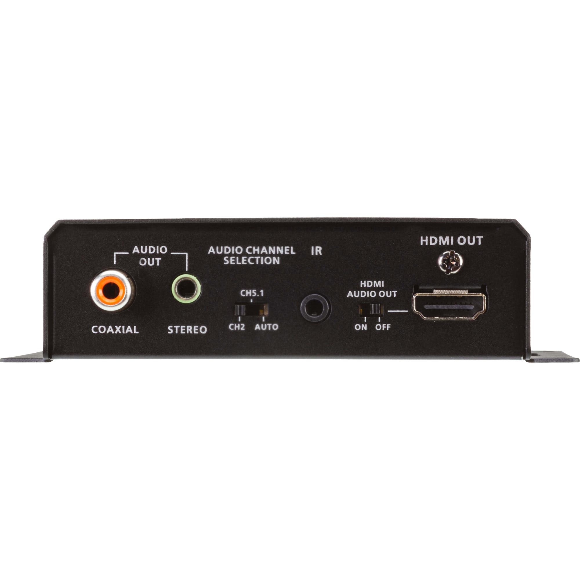 ATEN Ricevitore HDBaseT HDMI con de-embedding audio / PoH bidirezionale (4 K a 100 m) (HDBaseT Class A) (PoH PSE e PD)