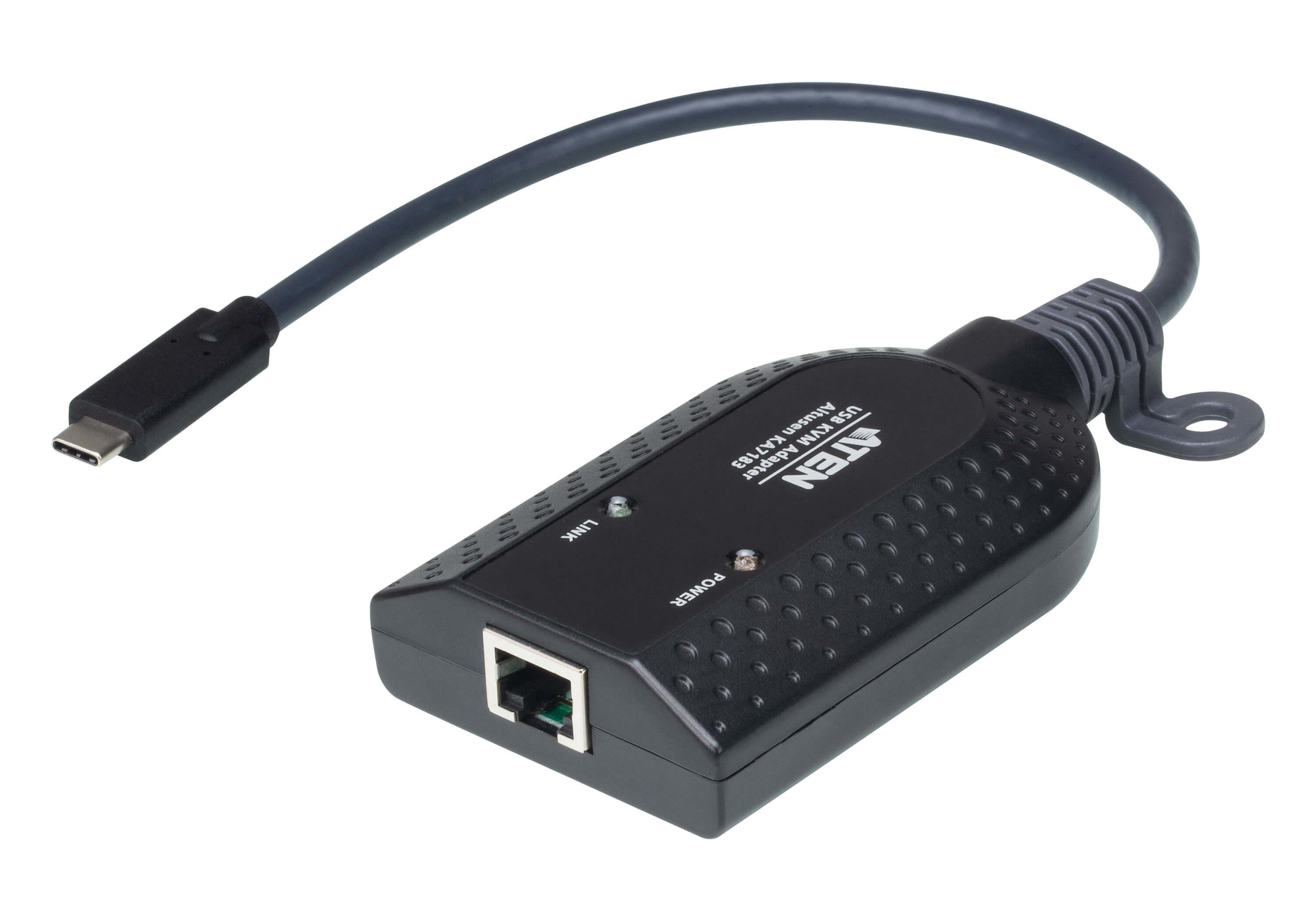 Aten USB-C KVM Adapter with Virtual Media and CAC reader support