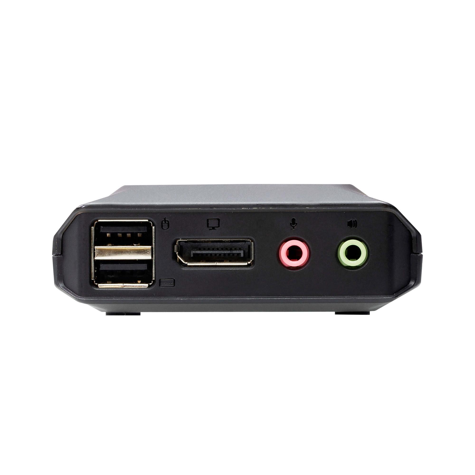 Aten 2-Port USB-C DisplayPort Hybrid Cable KVM Switch