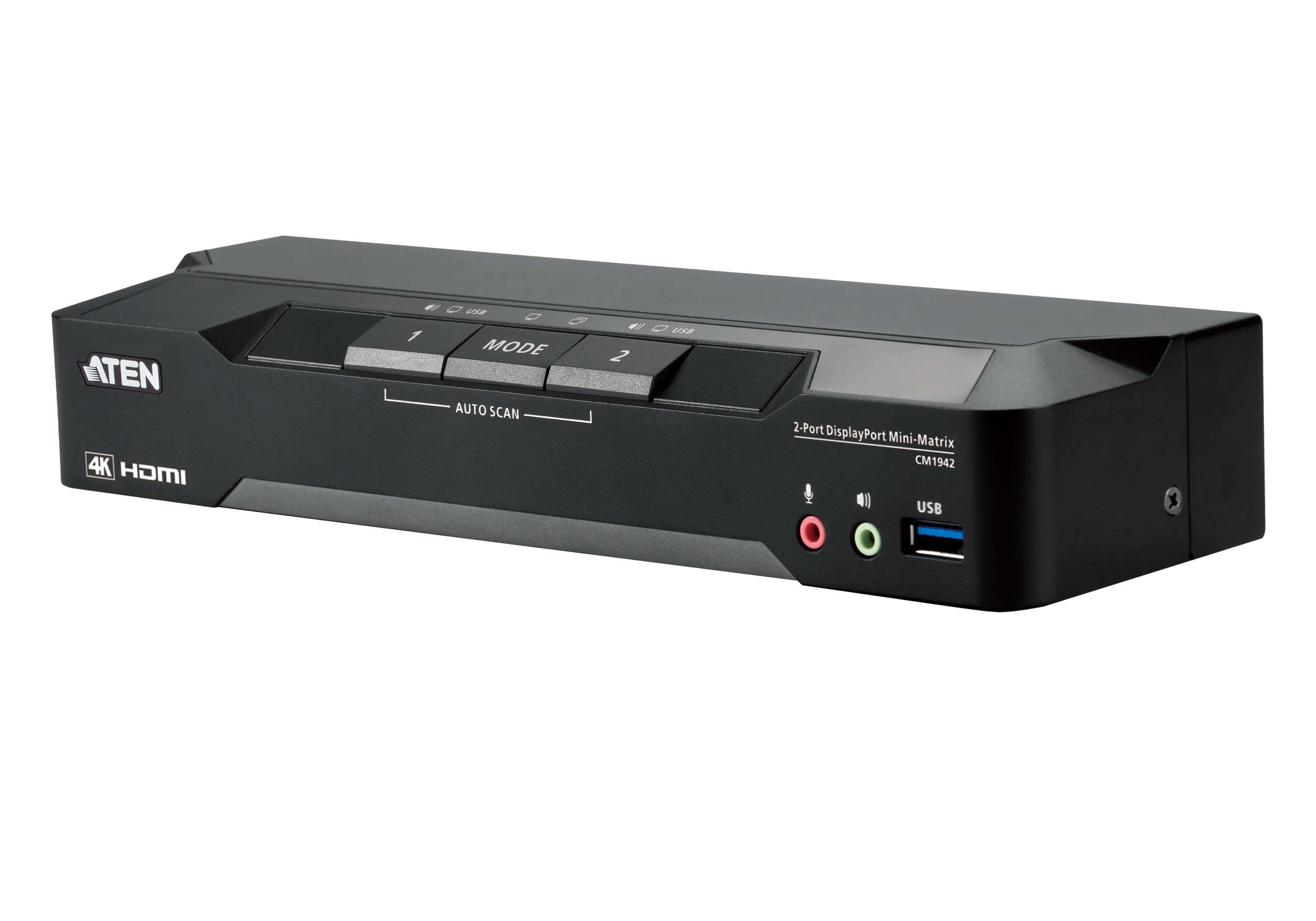 ATEN CM1942 switch per keyboard-video-mouse (kvm) Nero