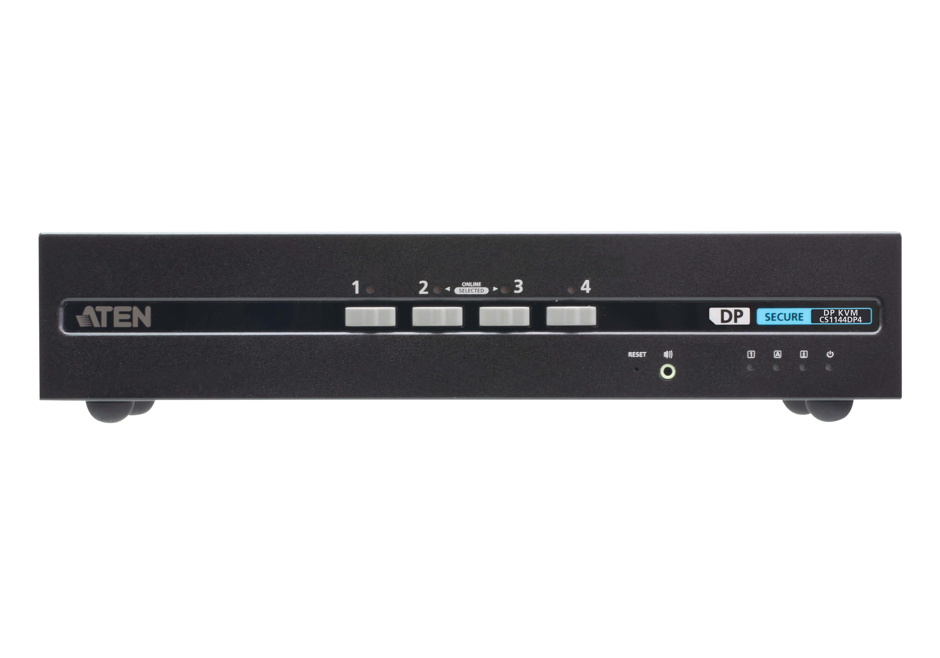 Aten 4-Port USB - 4K DisplayPort Dual Display Secure KVM Switch (PSD PP V4.0 Compliant)