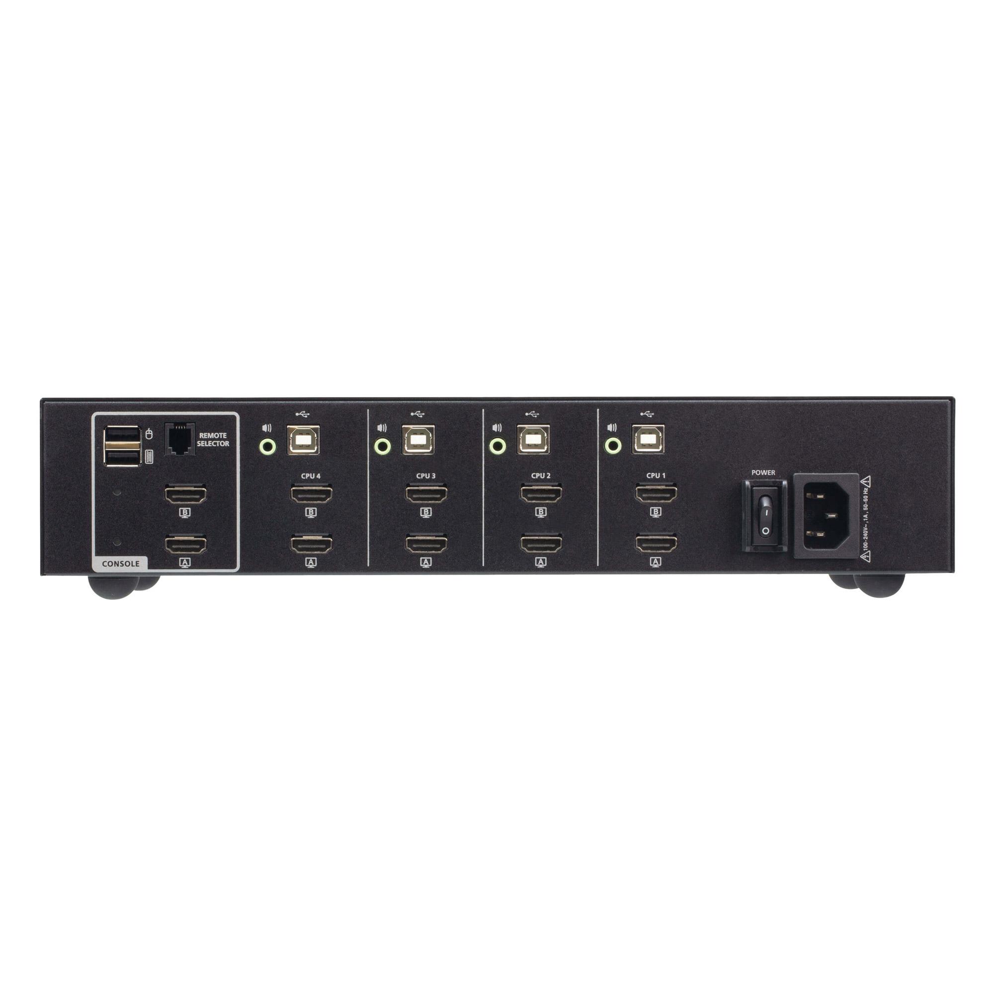 Aten 4-Port USB - 4K HDMI Secure KVM Switch (PSD PP V4.0 Compliant)