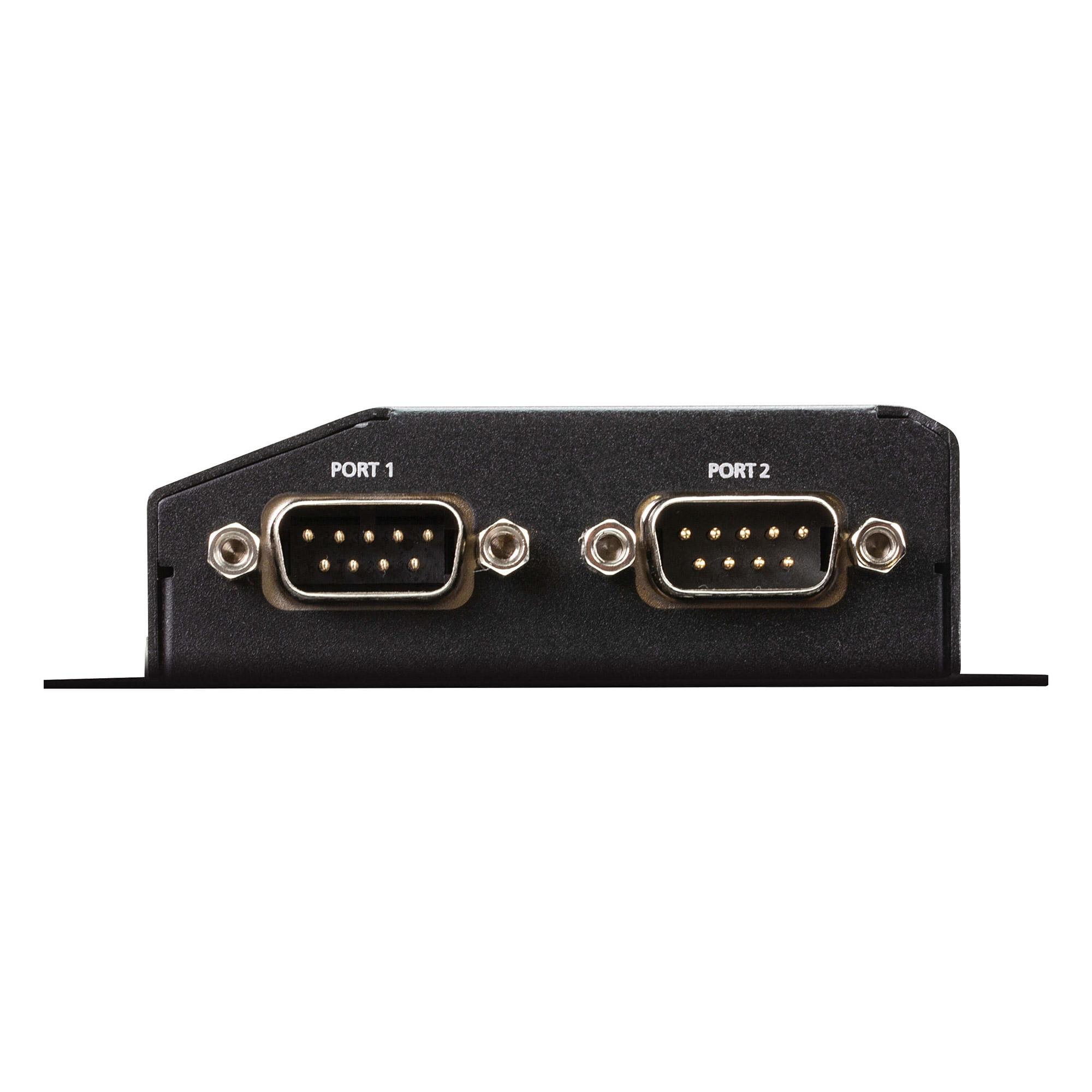ATE 2 -port RS -232/422/485 Server dispositivo sicuro con POE - DC - POE - 1.3 W - 1.19 W - 100 - 240 V - 50 - 60 Hz - 48 V (SN