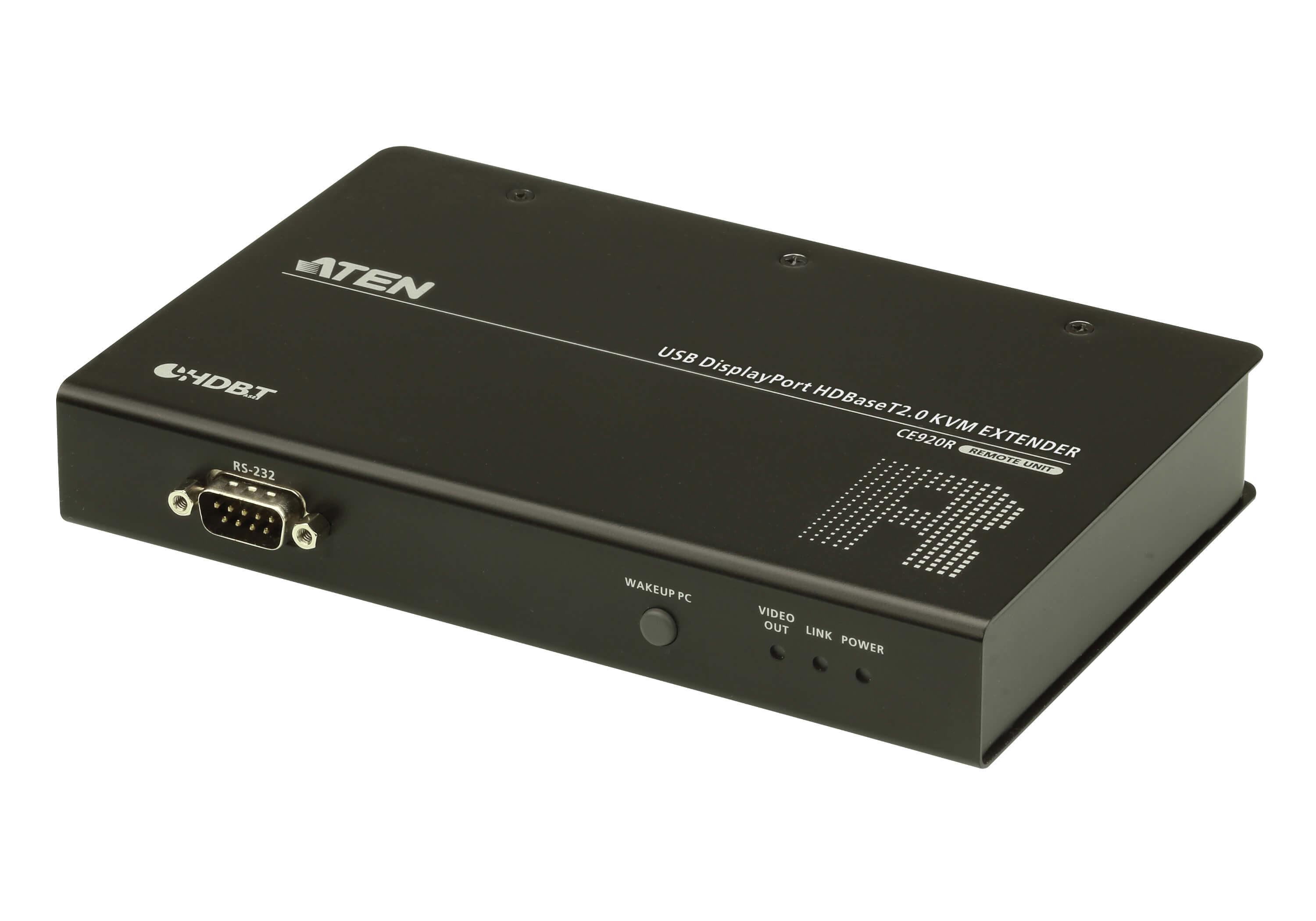 ATEN - USB DisplayPort HDBase 2.0 KVM Extender (Remote Unit) (4K up to 100m) with USB Peripheral Support