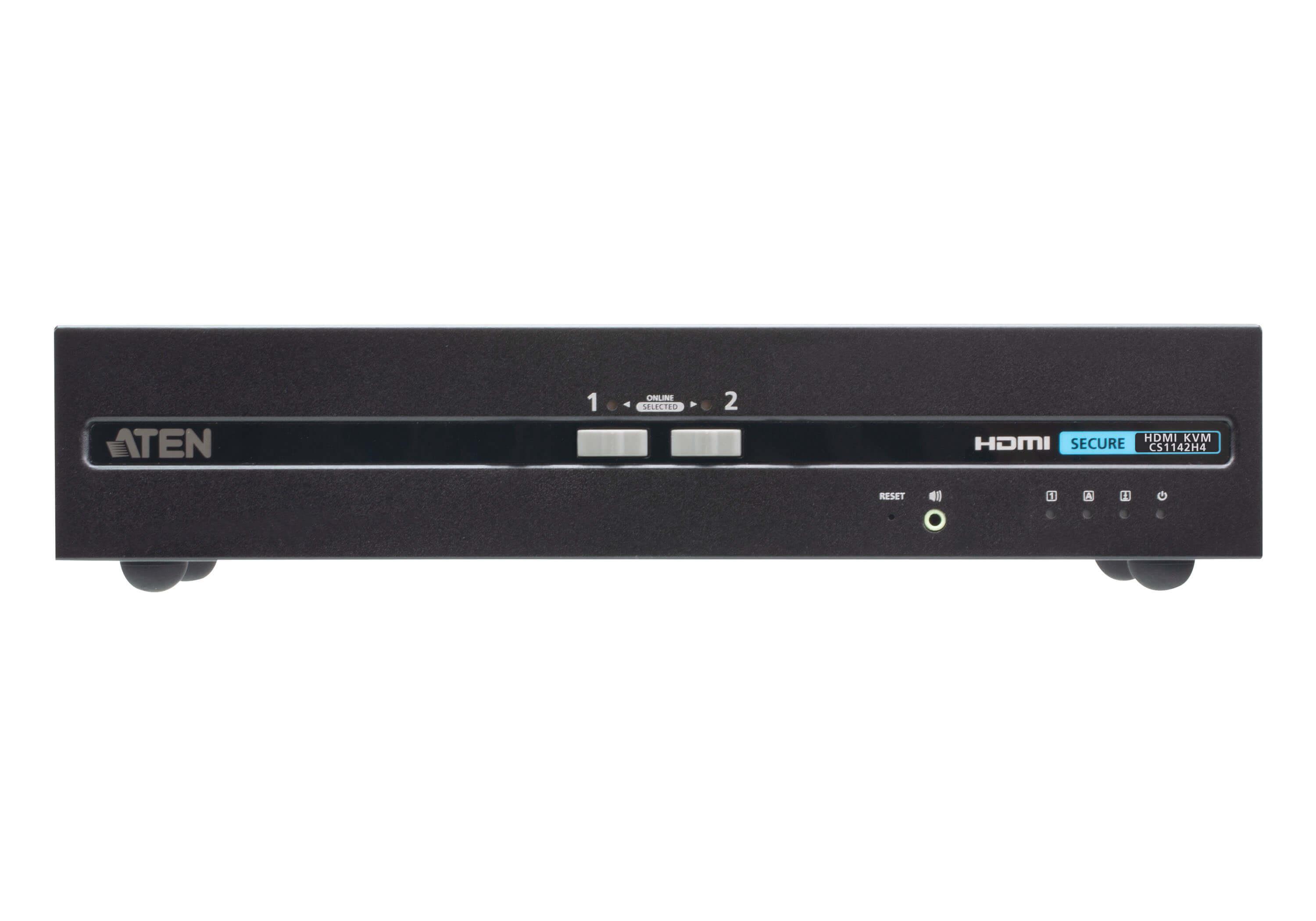 ATEN Switch KVM sicuro a doppio schermo HDMI USB a 2 porte (conforme a PSD PP v4.0)