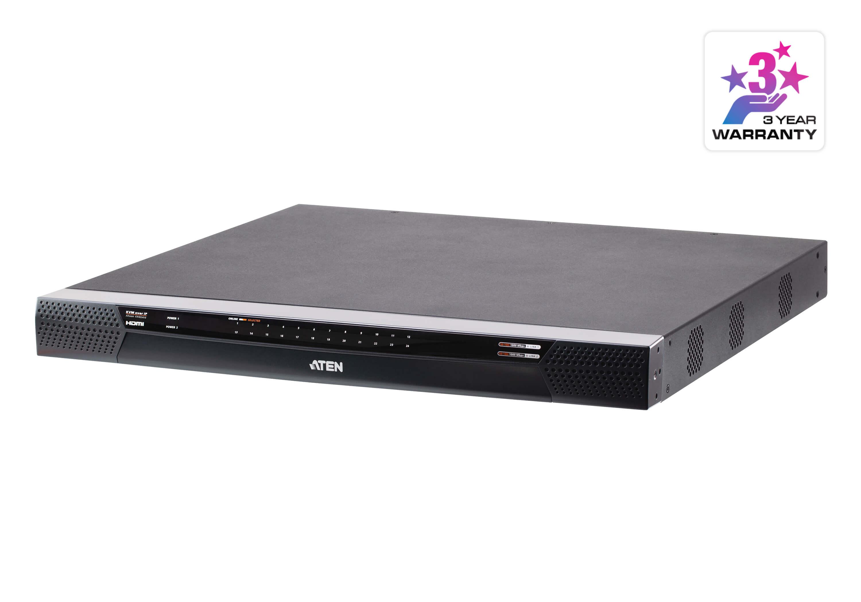 ATEN KN4024VB-AX-U switch per keyboard-video-mouse (kvm) Nero