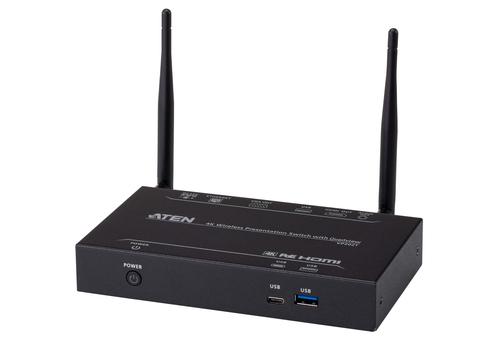 ATEN Switch per presentazioni wireless 4K con quad-view
