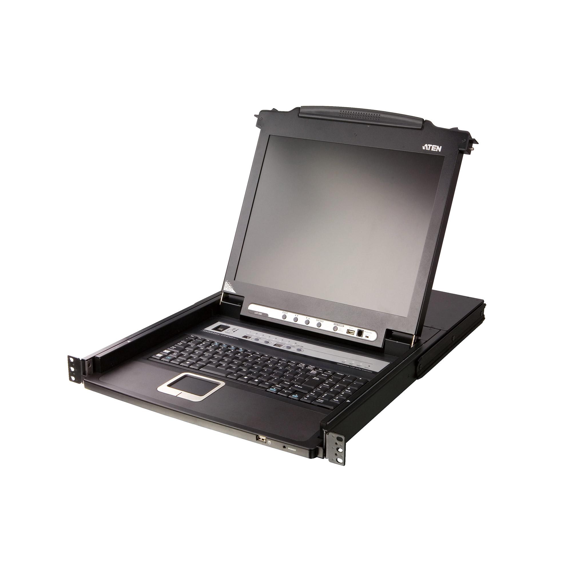 ATEN CL5708MW console a rack 43,9 cm (17.3") 1920 x 1080 Pixel Metallo, Plastica Nero 1U