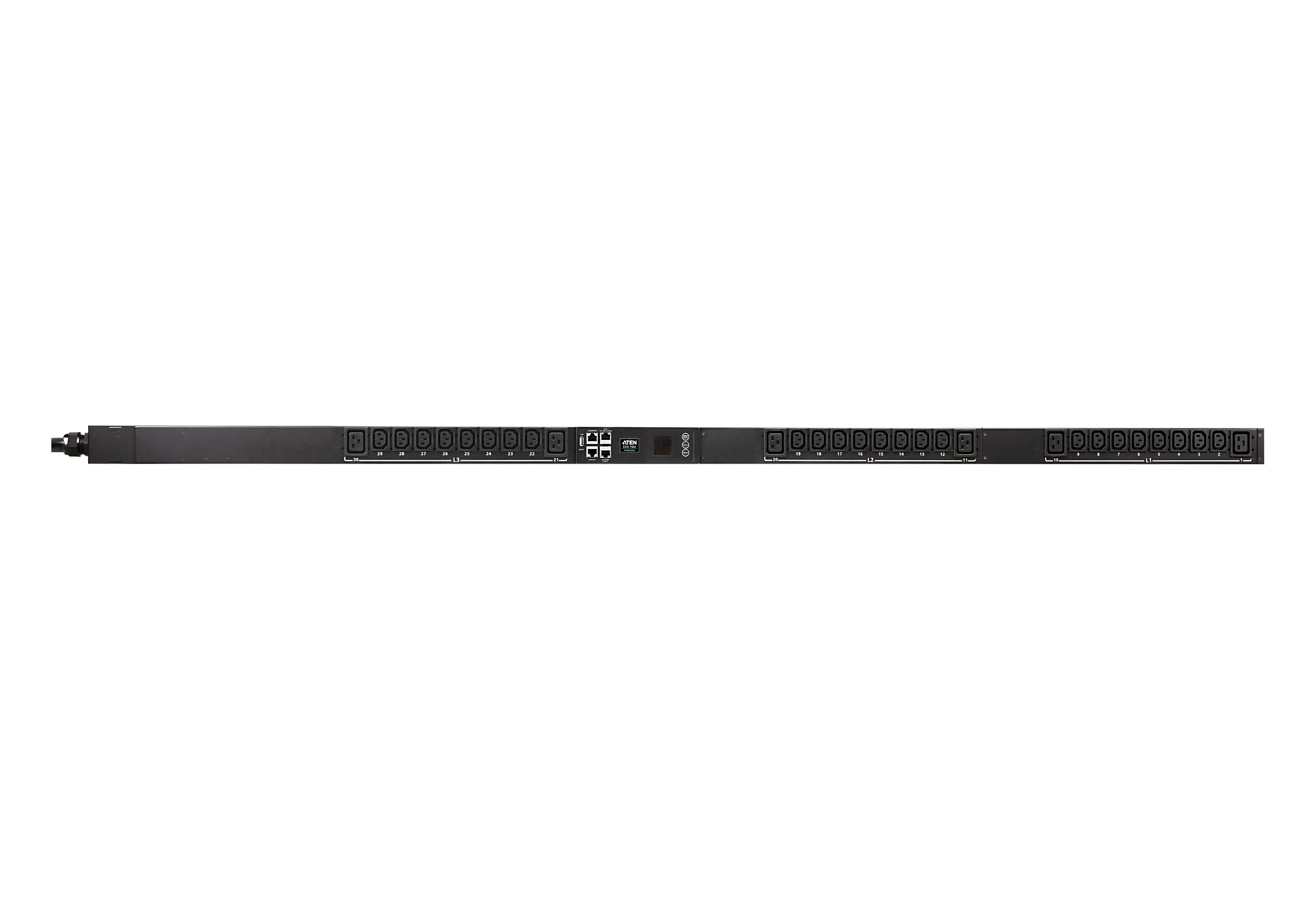 ATEN PDU eco misurata da 20A/16A a 30 uscite a 3 fasi