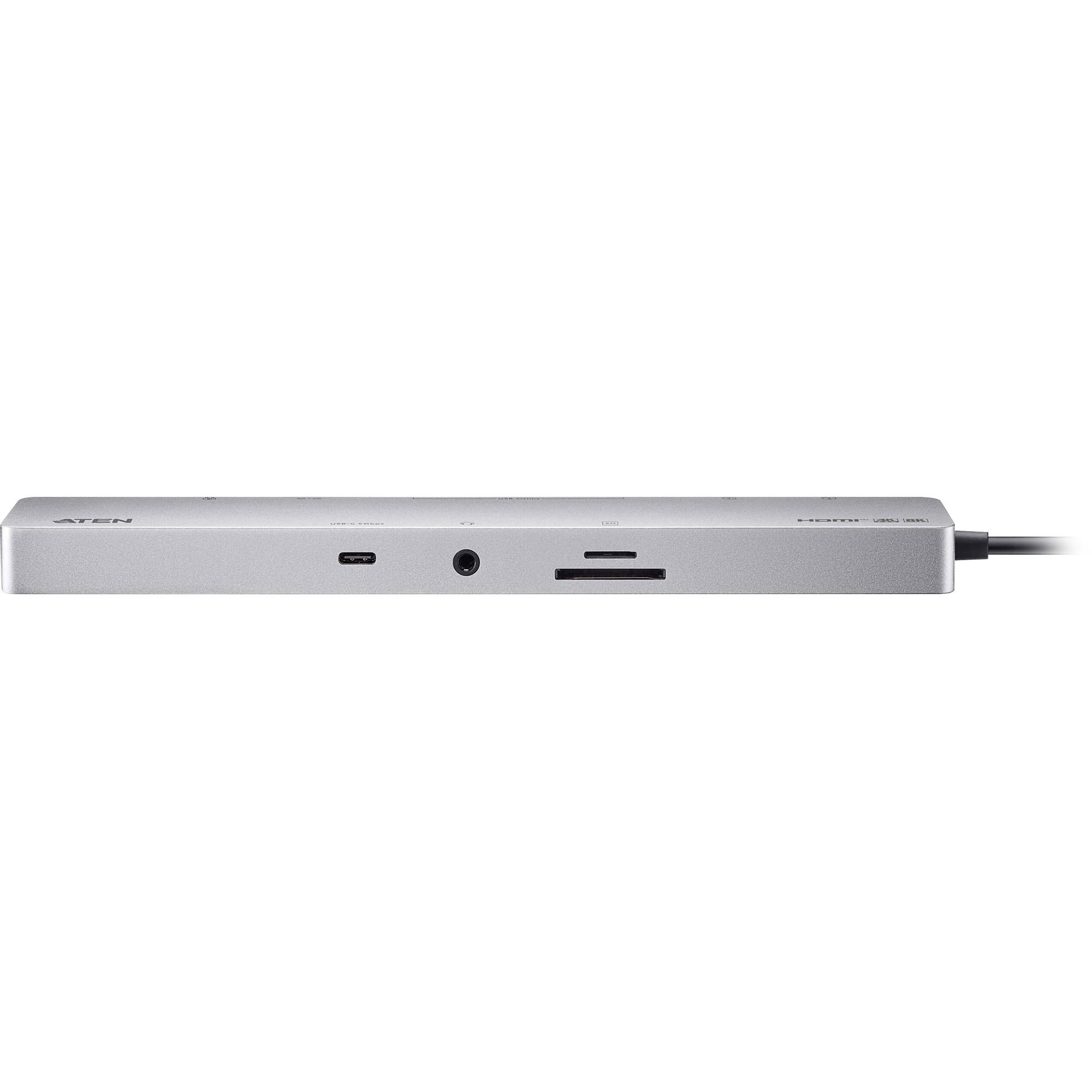 ATEN UH3240 hub di interfaccia USB tipo-C Argento