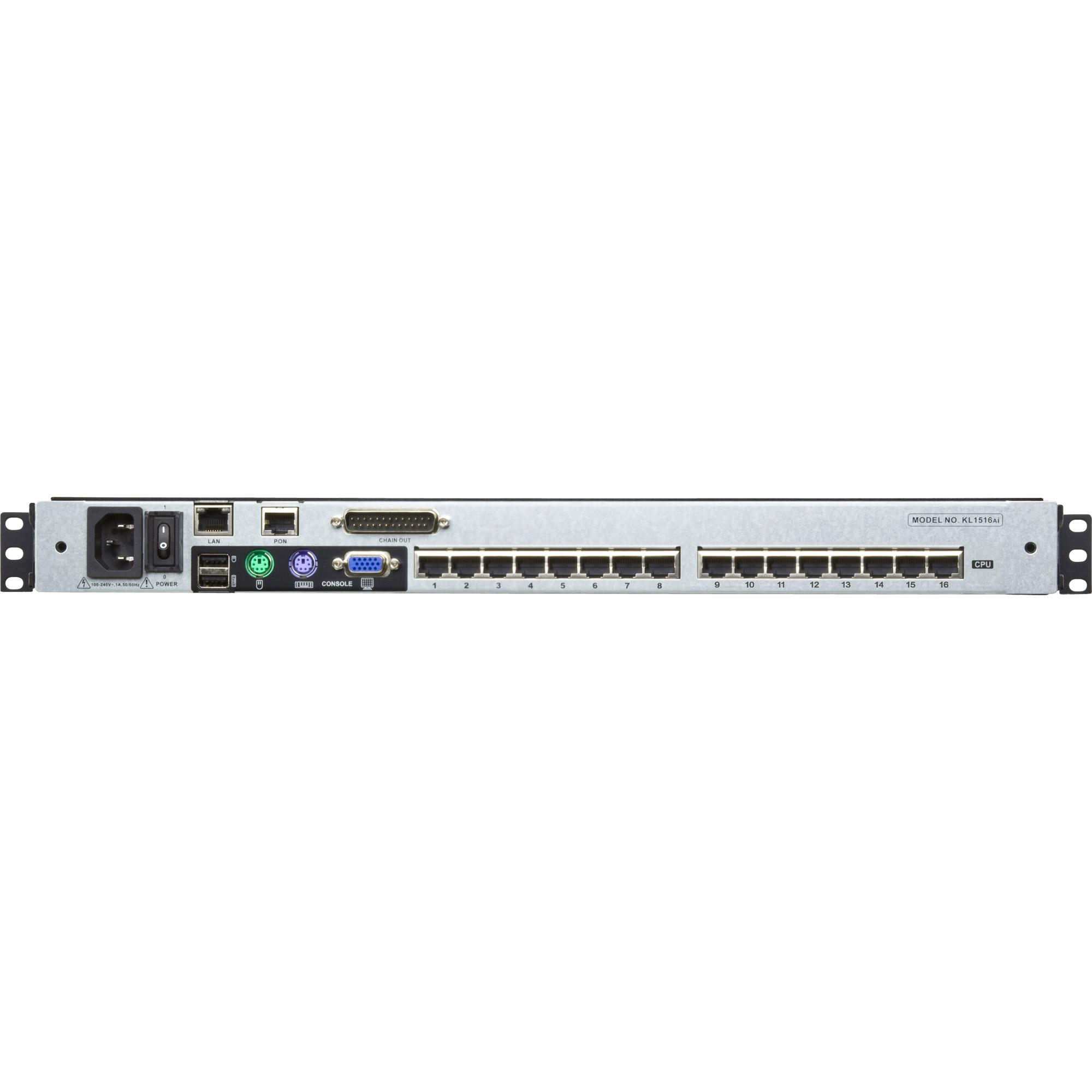ATEN KL1516AIM switch per keyboard-video-mouse (kvm) Montaggio rack Nero