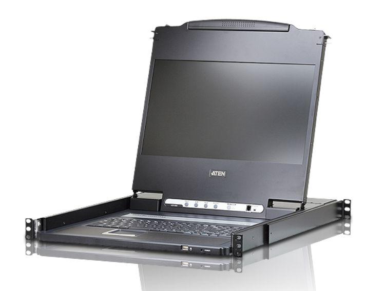 ATEN CL6700MW console a rack 43,9 cm (17.3") 1920 x 1080 Pixel Metallo Nero 1U
