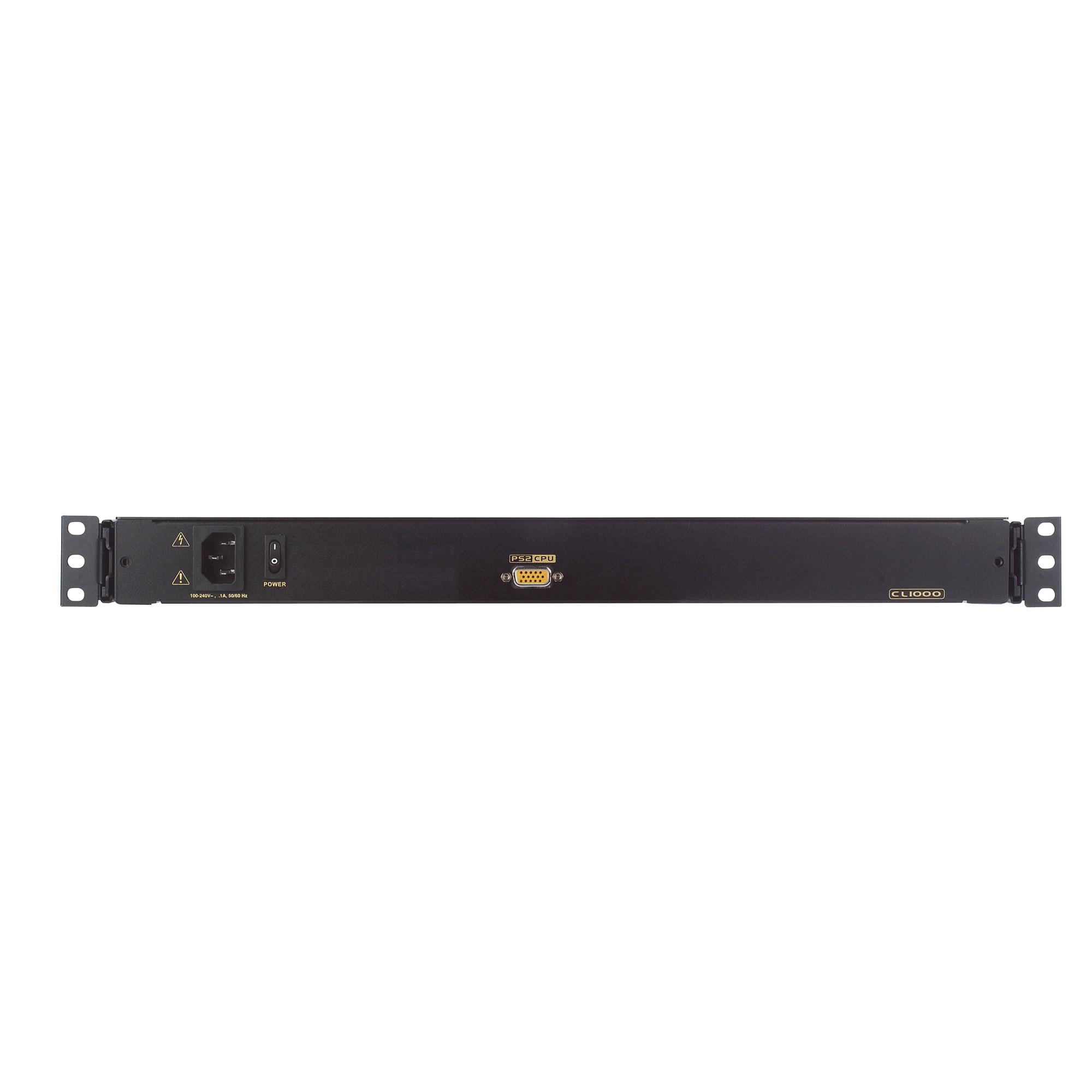 ATEN CL1000M-ATA-GG switch per keyboard-video-mouse (kvm) Montaggio rack Nero