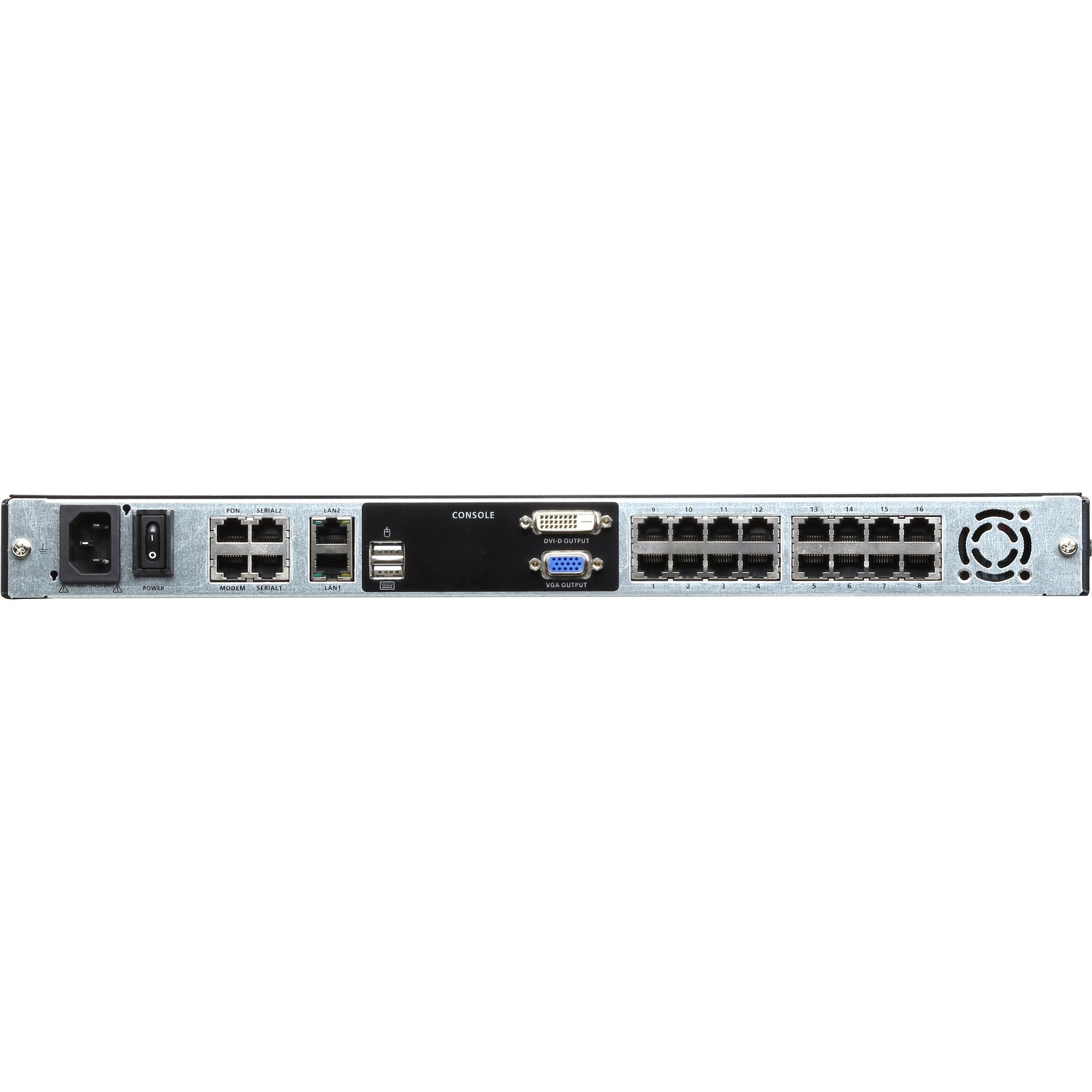 ATEN CL5708N console a rack 48,3 cm (19") Nero 1U
