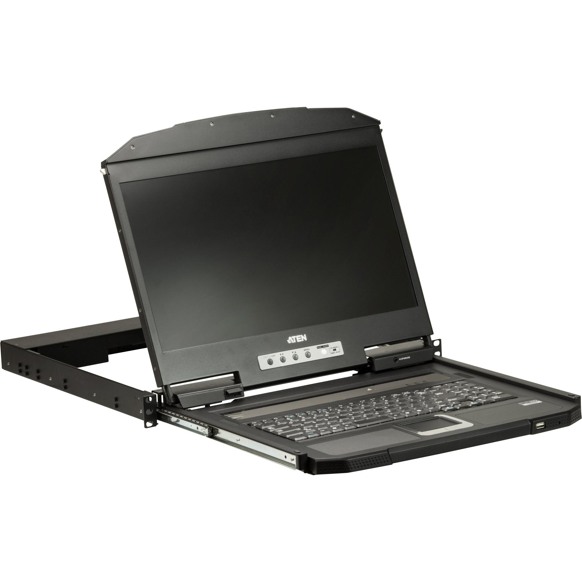 ATEN CL3700NW console a rack 47 cm (18.5") 1920 x 1080 Pixel Metallo, Plastica Nero 1U