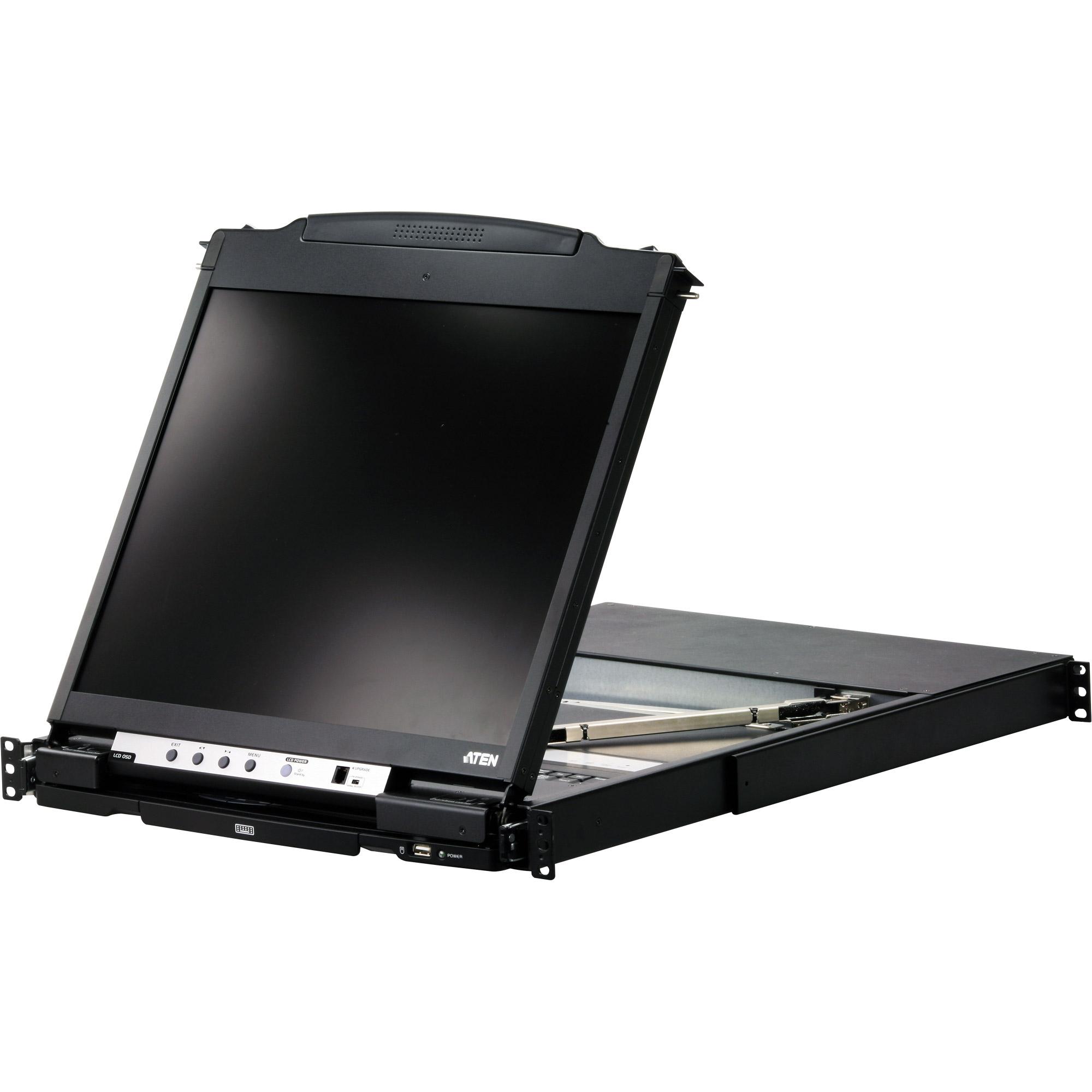 ATEN CL5800N console a rack 48,3 cm (19") 1280 x 1024 Pixel Metallo Nero