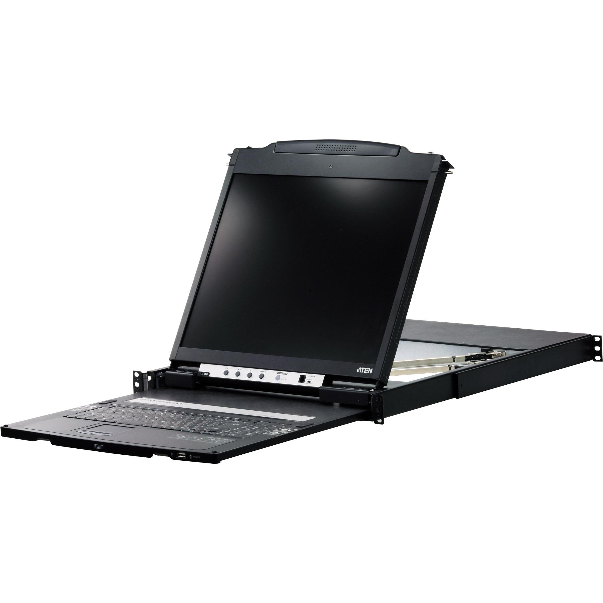 ATEN CL5800N console a rack 48,3 cm (19") 1280 x 1024 Pixel Metallo Nero