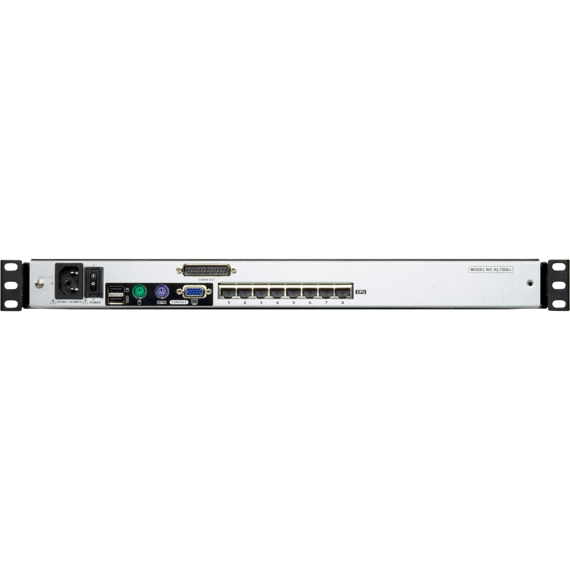 ATEN KL1508AN switch per keyboard-video-mouse (kvm) Montaggio rack Nero