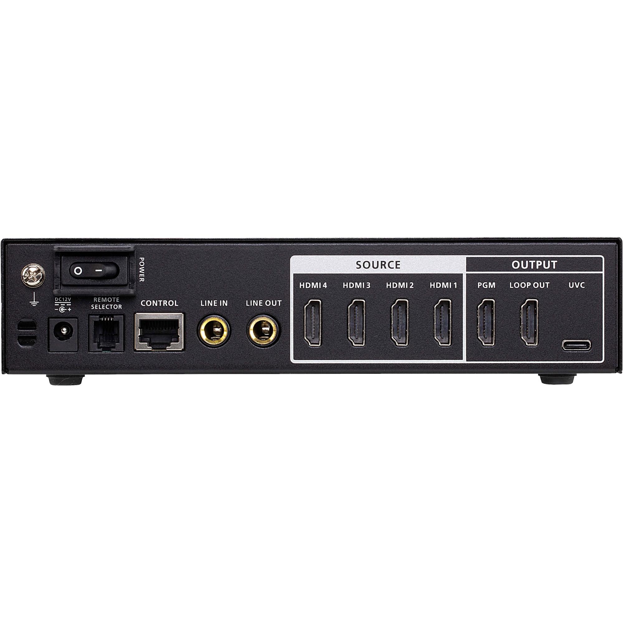 ATEN Commutatore video CAMLIVE PRO 4K da HDMI a USB a 4 ingressi
