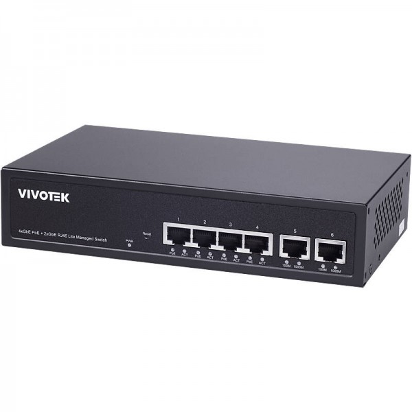 Switch PoE VIVOTEK AW-GEL-065A-060, 4xGE PoE + 2xGE UTP