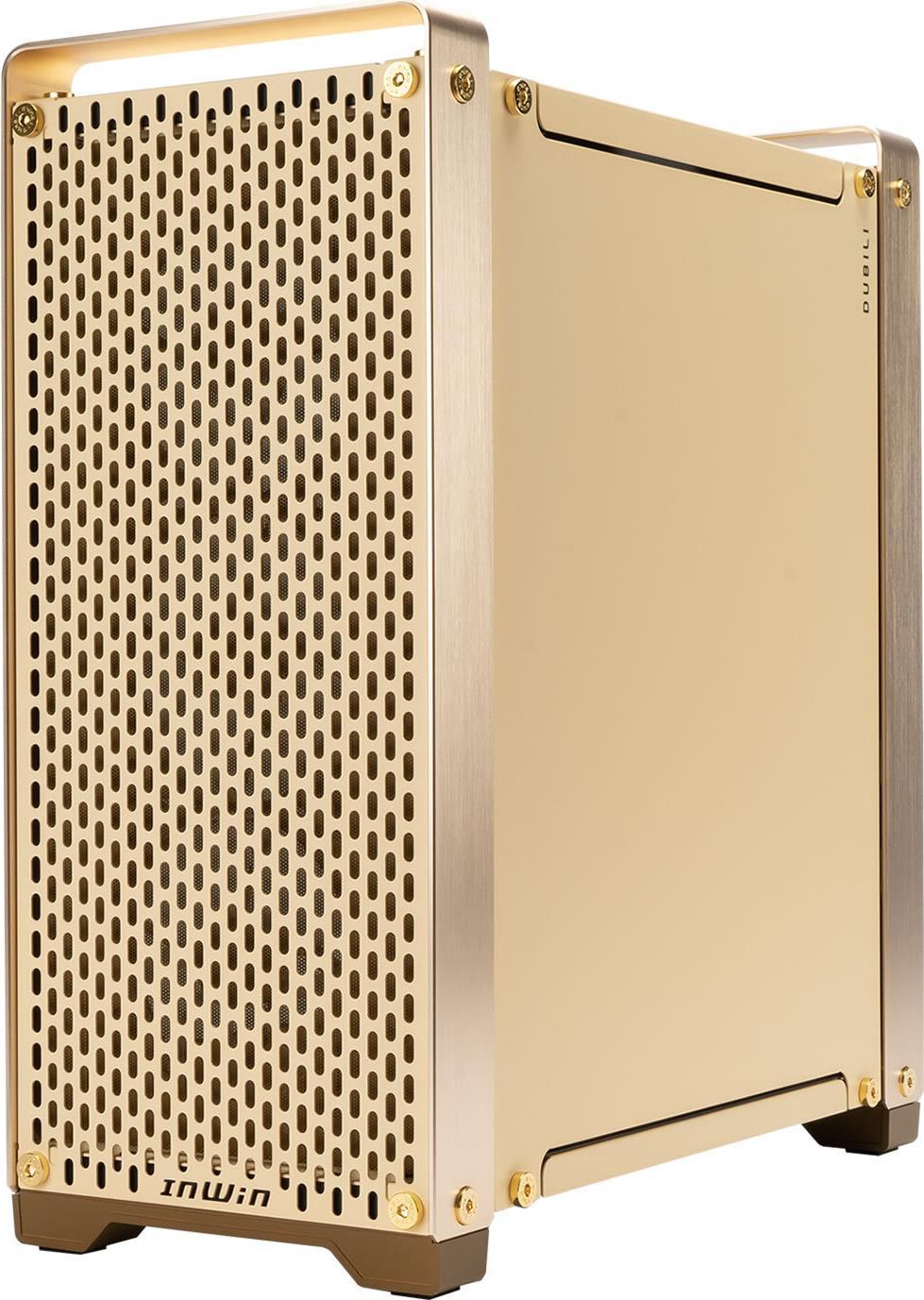In Win DUBILI GOLD - Full Tower - PC - Gold - ATX - EATX - micro ATX - Mini-ITX - Alluminio - Vetro temperato - 16 cm (DUBILI G