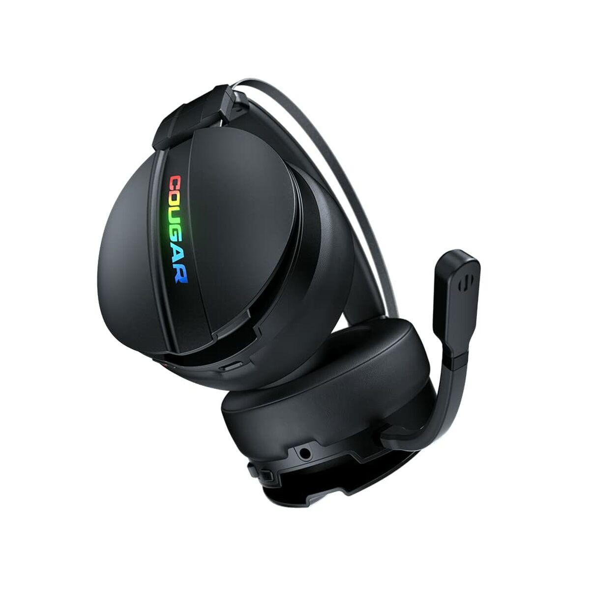 Coungar Omnes Cuffie da gioco wireless essenziali con microfono rimovibile - autonomia fino a 20H - illuminazione RGB - fascia